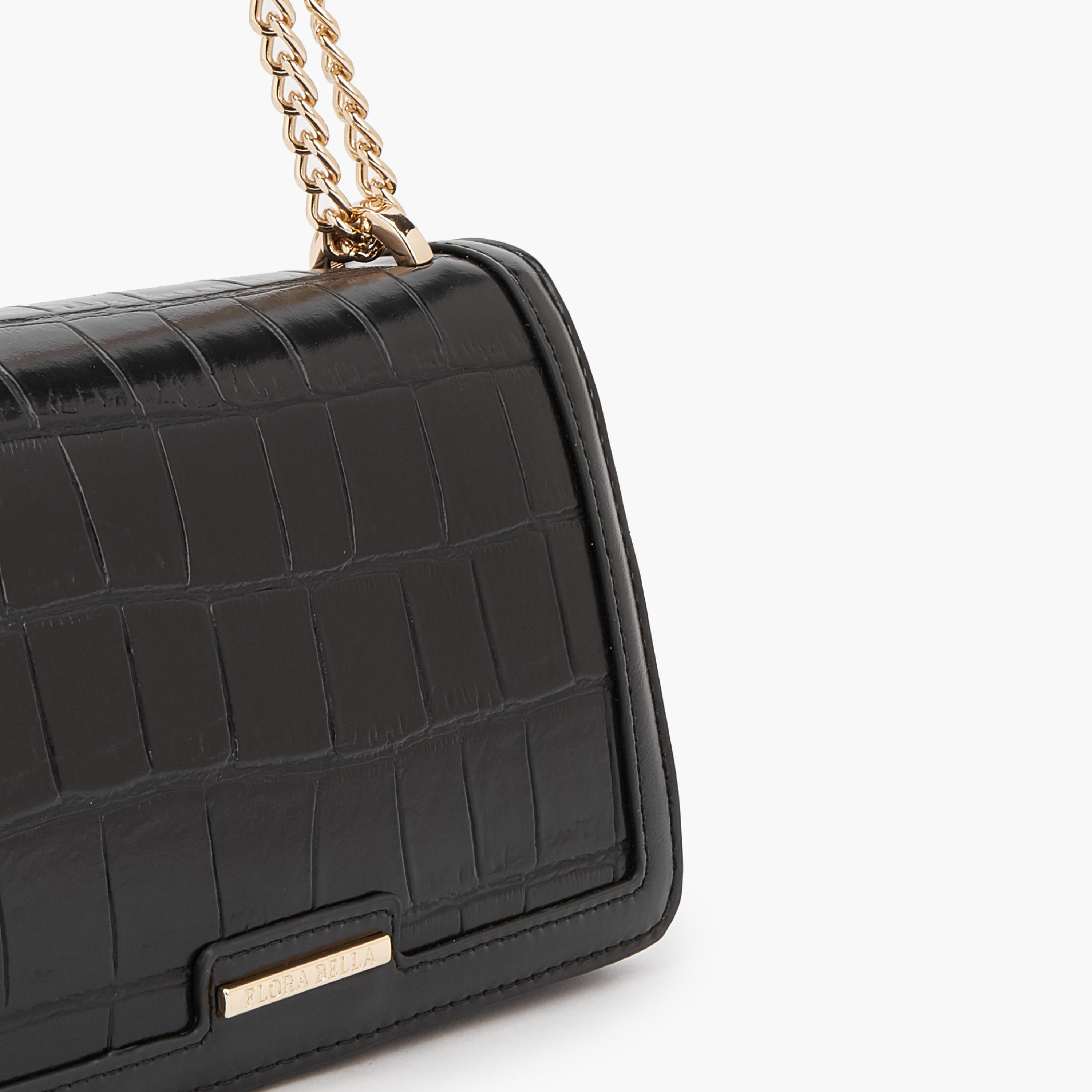 Flora Bella Textured Crossbody Bag with Chain Strap-women-bagsandwallets-handbags-image-4