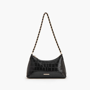 Flora Bella Textured Shoulder Bag with Chain Strap-women-image-1