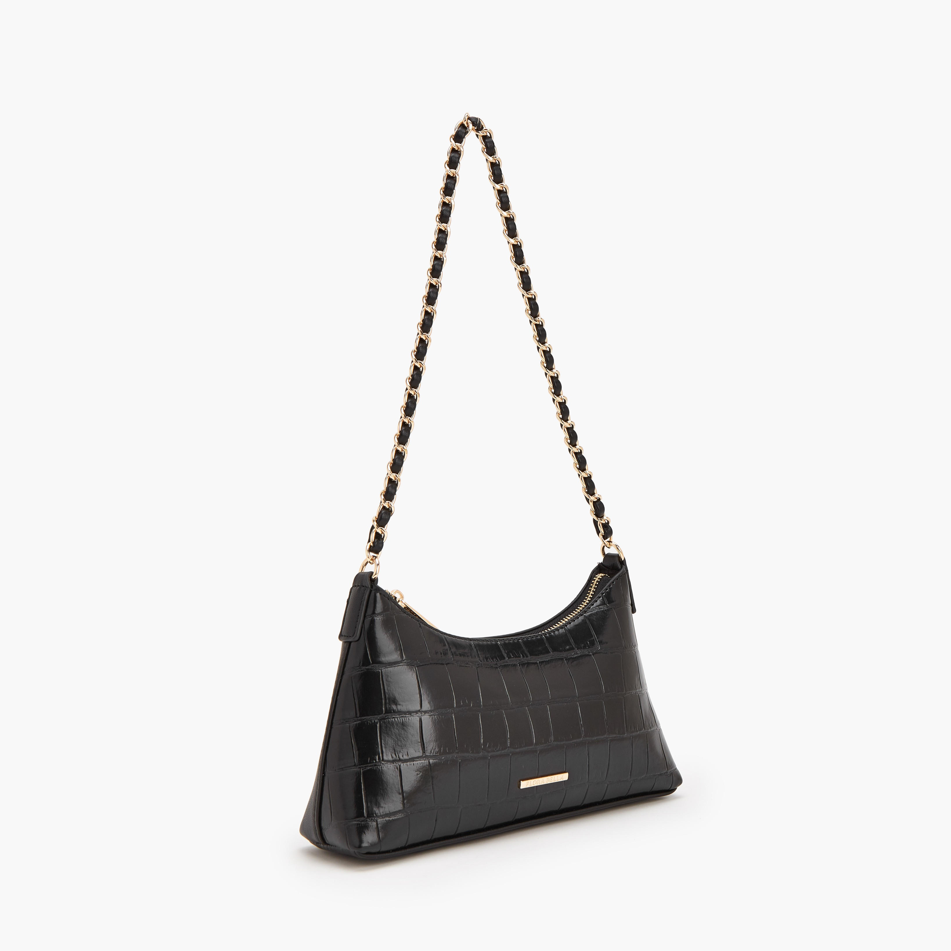 Flora Bella Textured Shoulder Bag with Chain Strap-women-bagsandwallets-handbags-image-2
