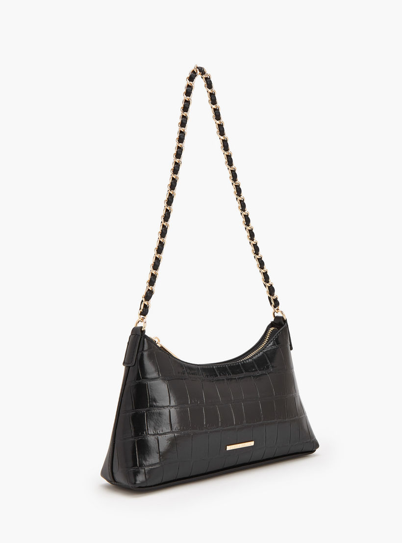 Flora Bella Textured Shoulder Bag with Chain Strap-women-bagsandwallets-handbags-image-2