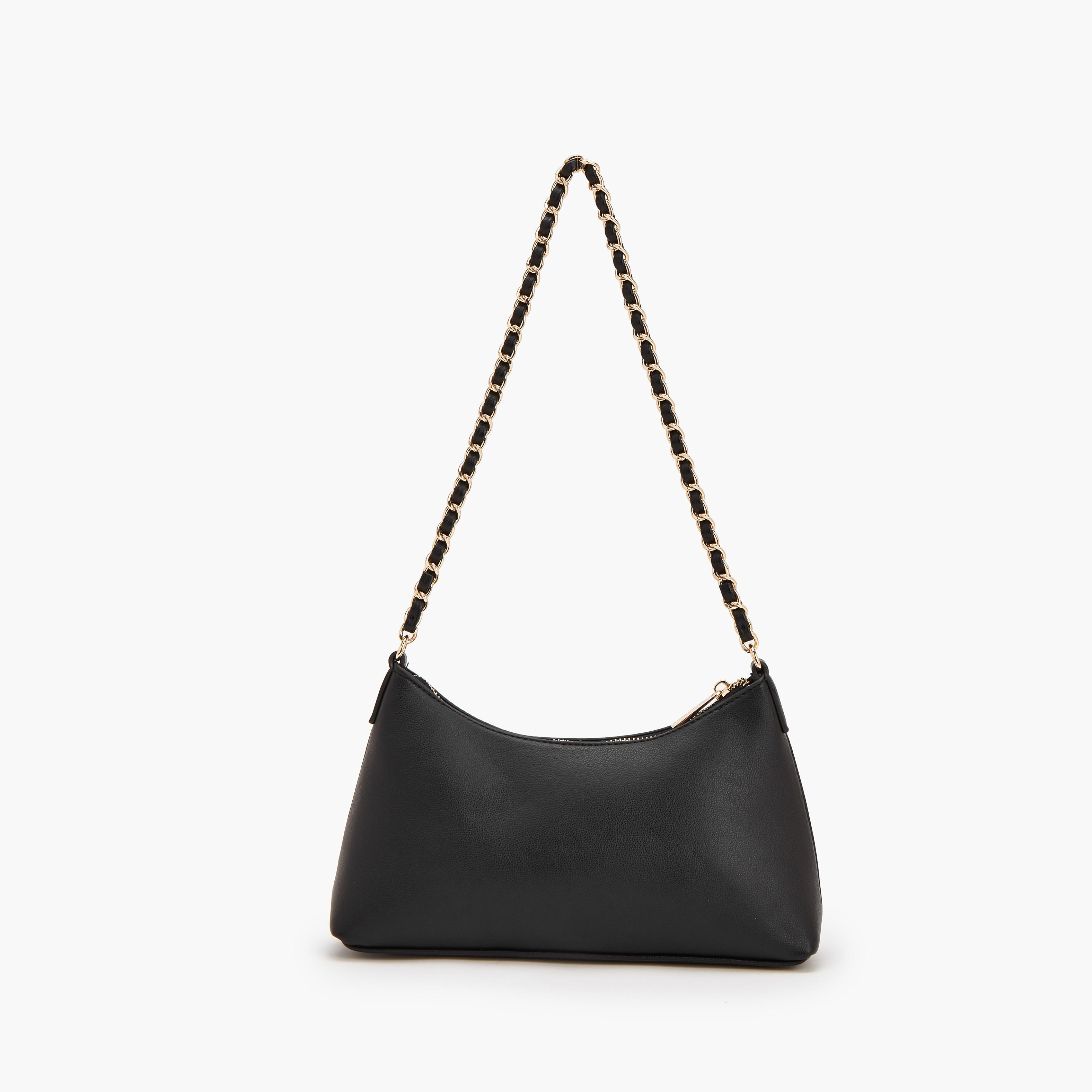 Flora Bella Textured Shoulder Bag with Chain Strap-women-bagsandwallets-handbags-image-3