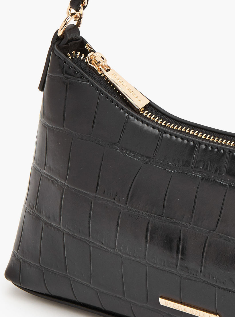 Flora Bella Textured Shoulder Bag with Chain Strap-women-bagsandwallets-handbags-image-4
