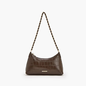 Flora Bella Textured Shoulder Bag with Chain Strap-women-image-1