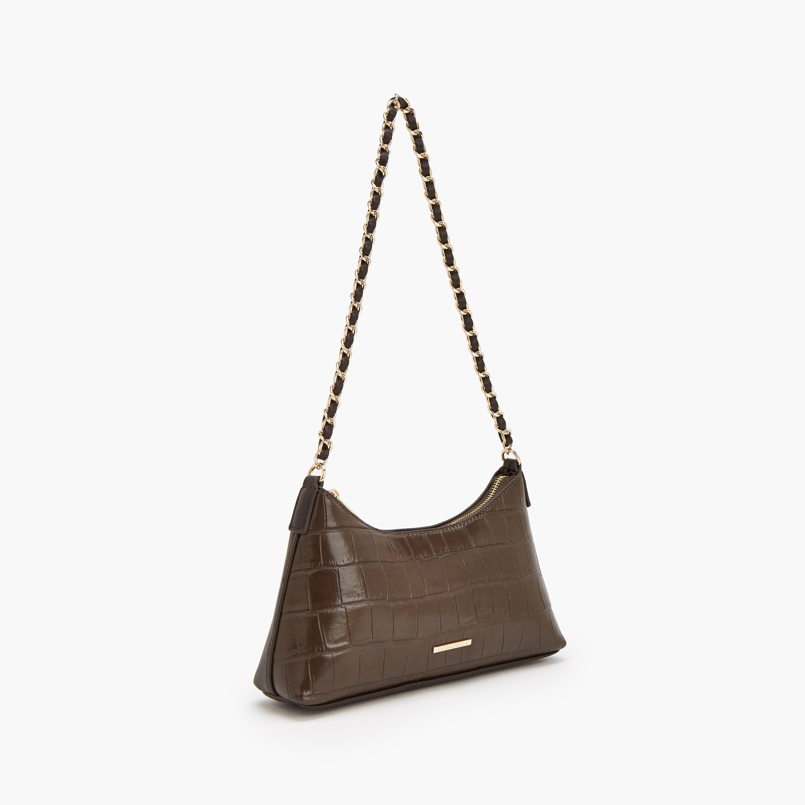 Flora Bella Textured Shoulder Bag with Chain Strap-women-bagsandwallets-handbags-image-3