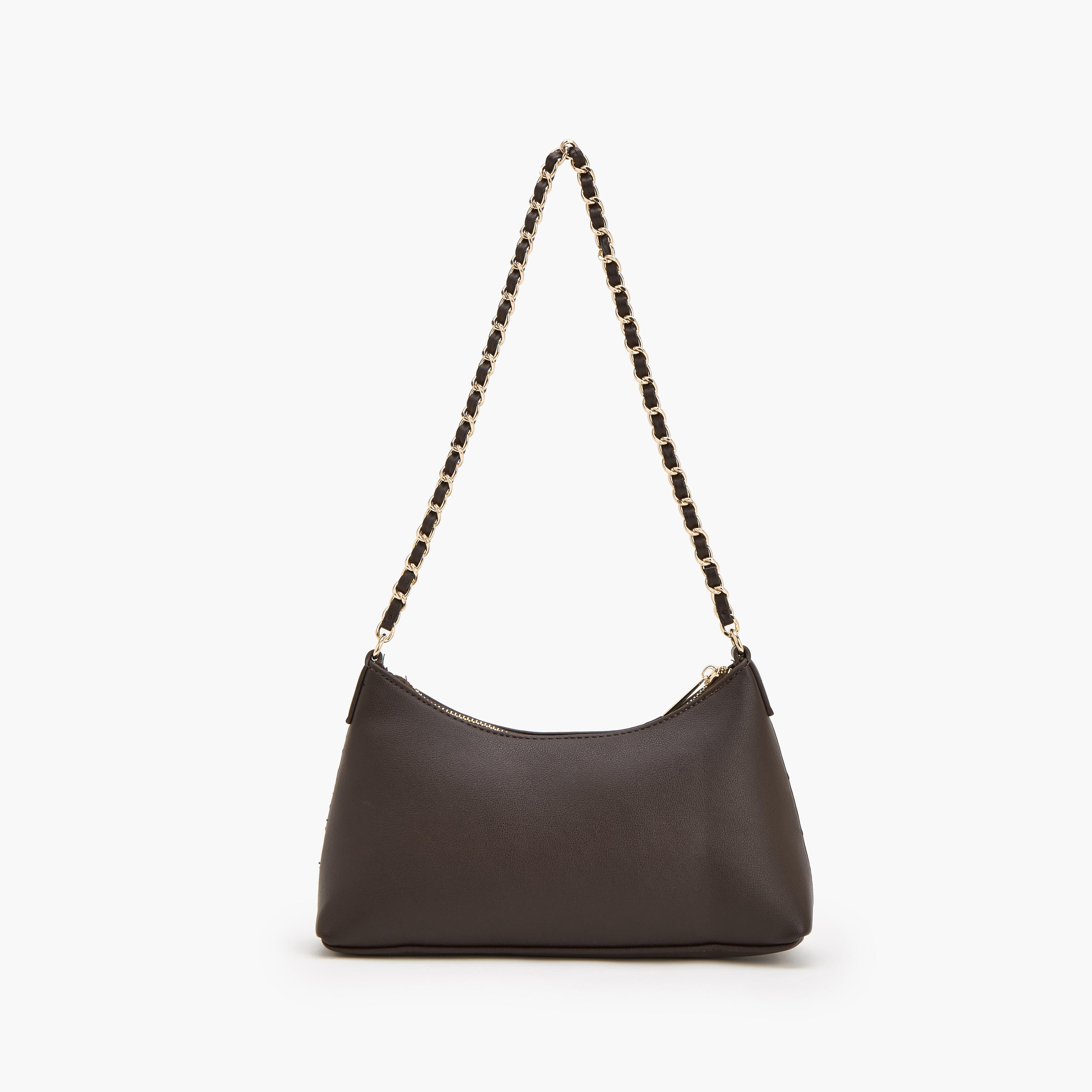 Flora Bella Textured Shoulder Bag with Chain Strap-women-bagsandwallets-handbags-image-4