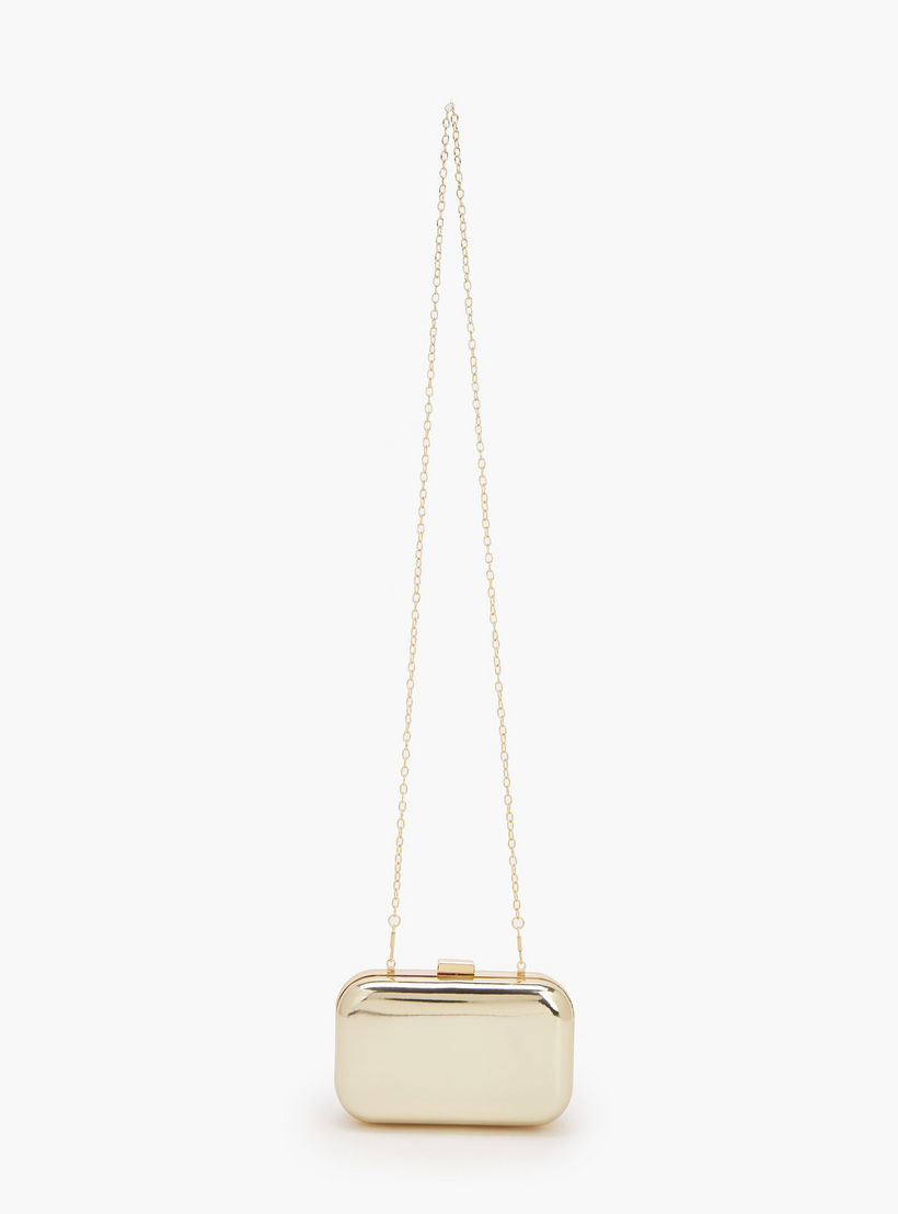 شنطة كلاتش ميتاليك بحزام كتف قابل للفصل من فلورا بيلا-women-bagsandwallets-handbags-image-2