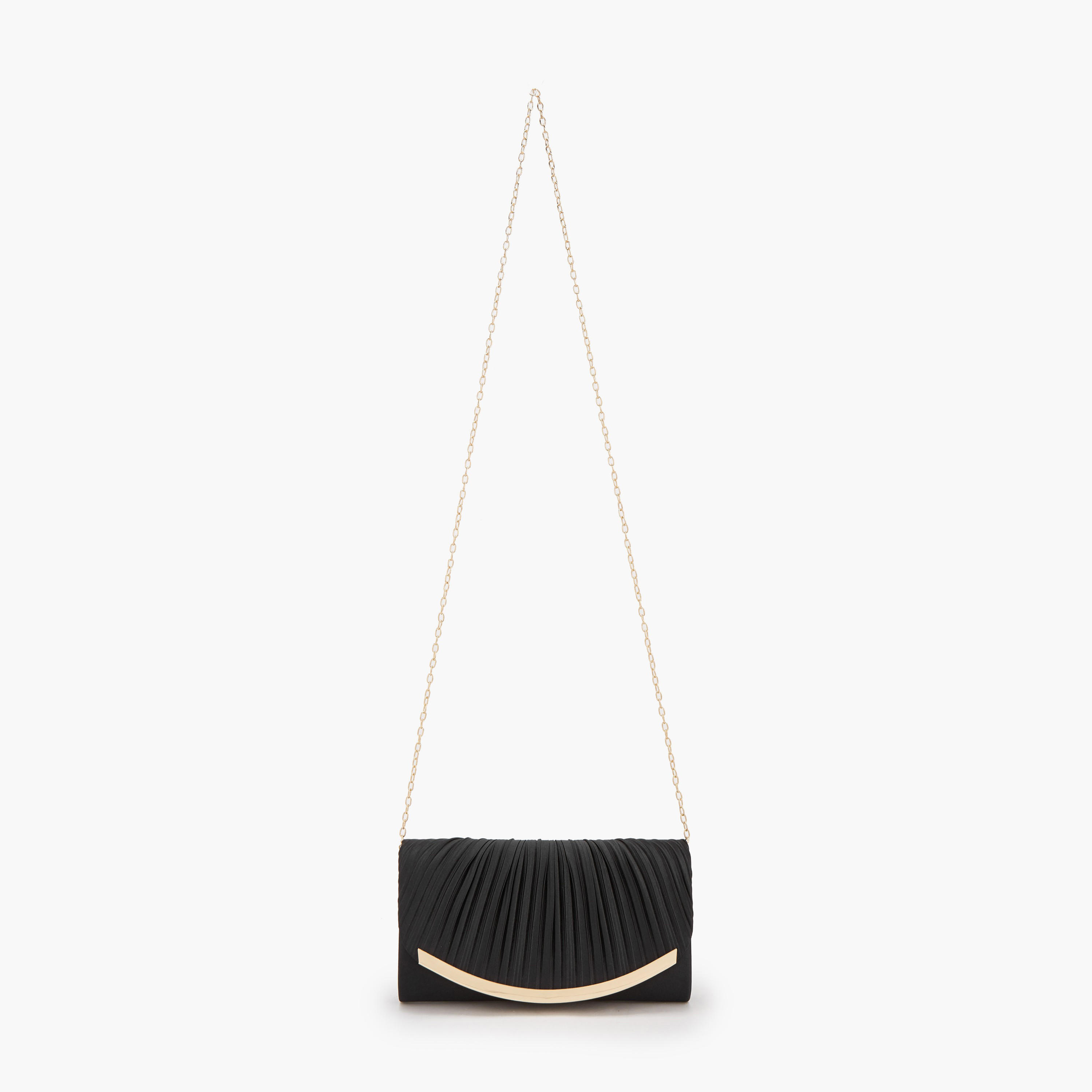 شنطة كلاتش بكسرات وحزام سلسلة قابل للفصل من فلورا بيلا-women-bagsandwallets-handbags-image-2