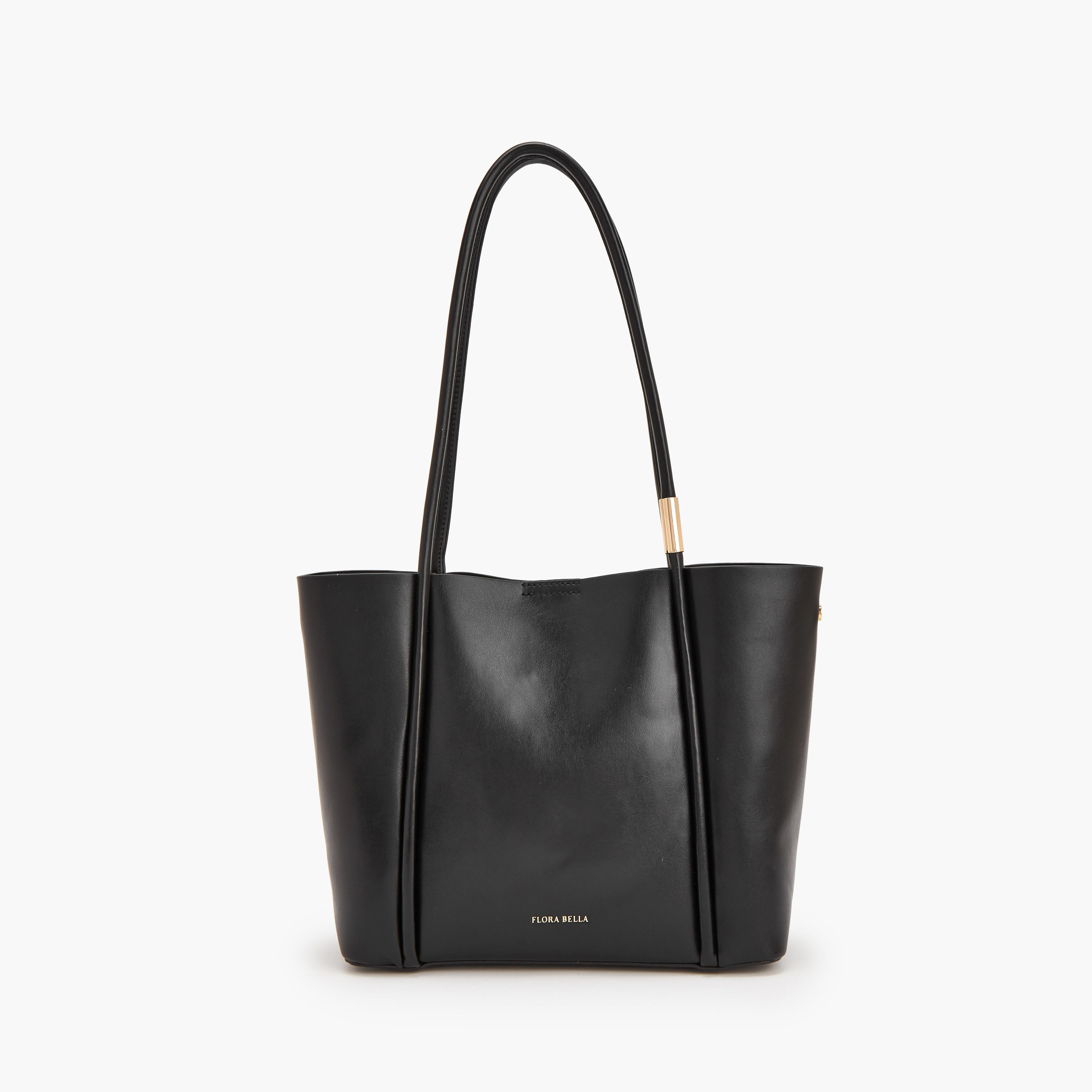 Flora Bella Solid Tote Bag with Double Handles-women-bagsandwallets-handbags-image-1