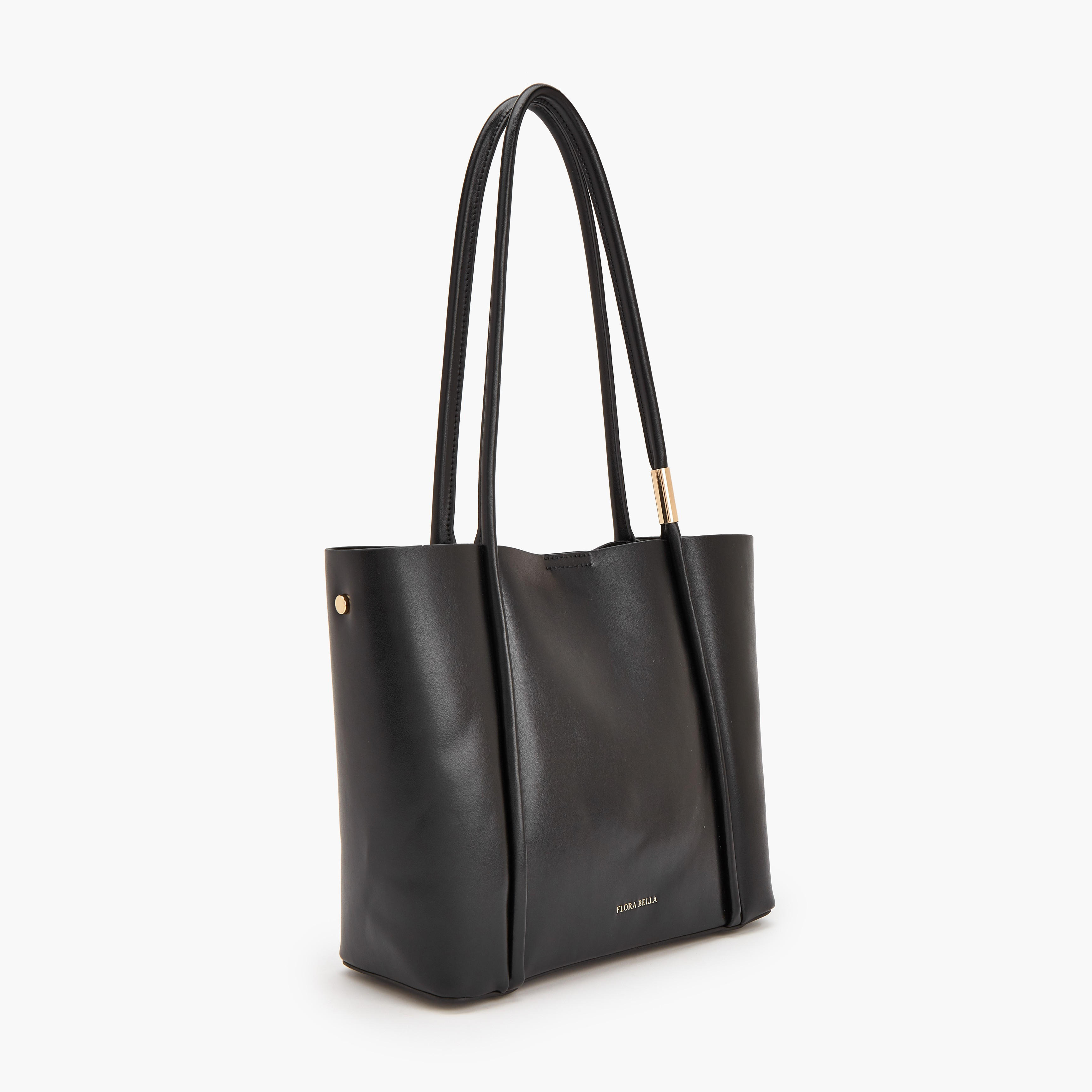 Flora Bella Solid Tote Bag with Double Handles-women-bagsandwallets-handbags-image-2