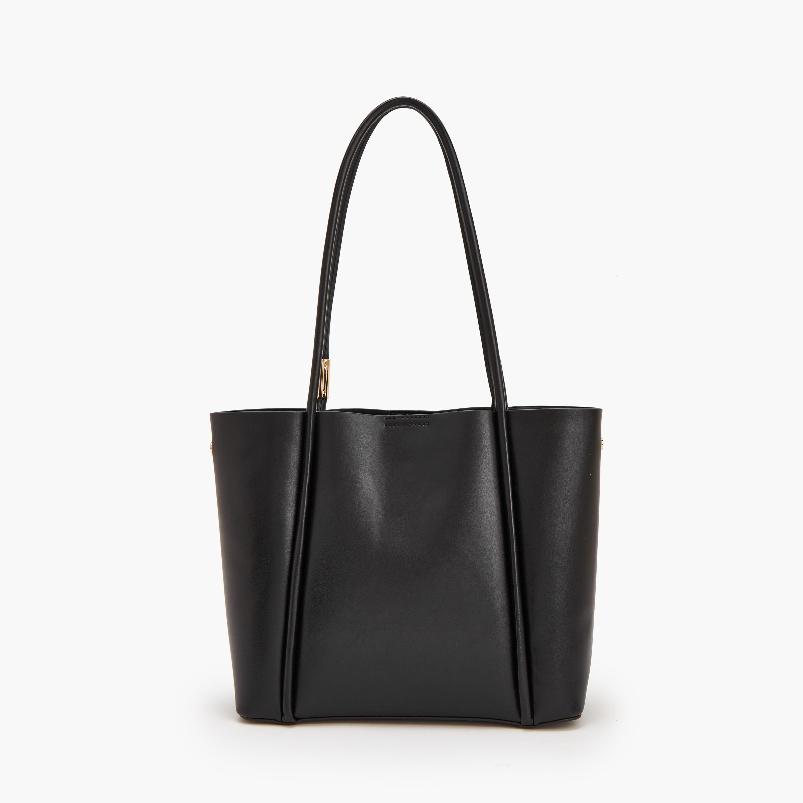 Flora Bella Solid Tote Bag with Double Handles-women-bagsandwallets-handbags-image-3