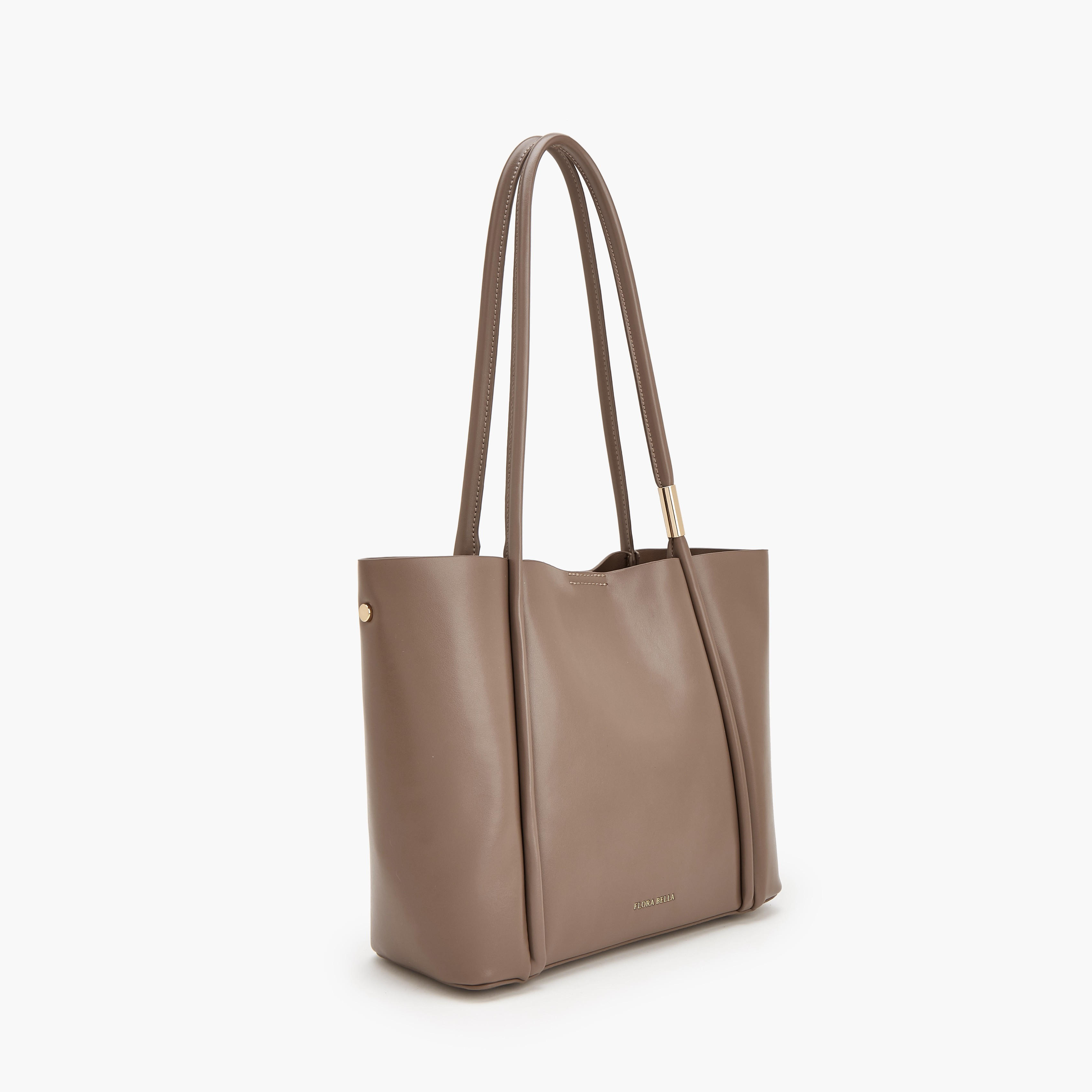 Flora Bella Solid Tote Bag with Double Handles-women-bagsandwallets-handbags-image-3