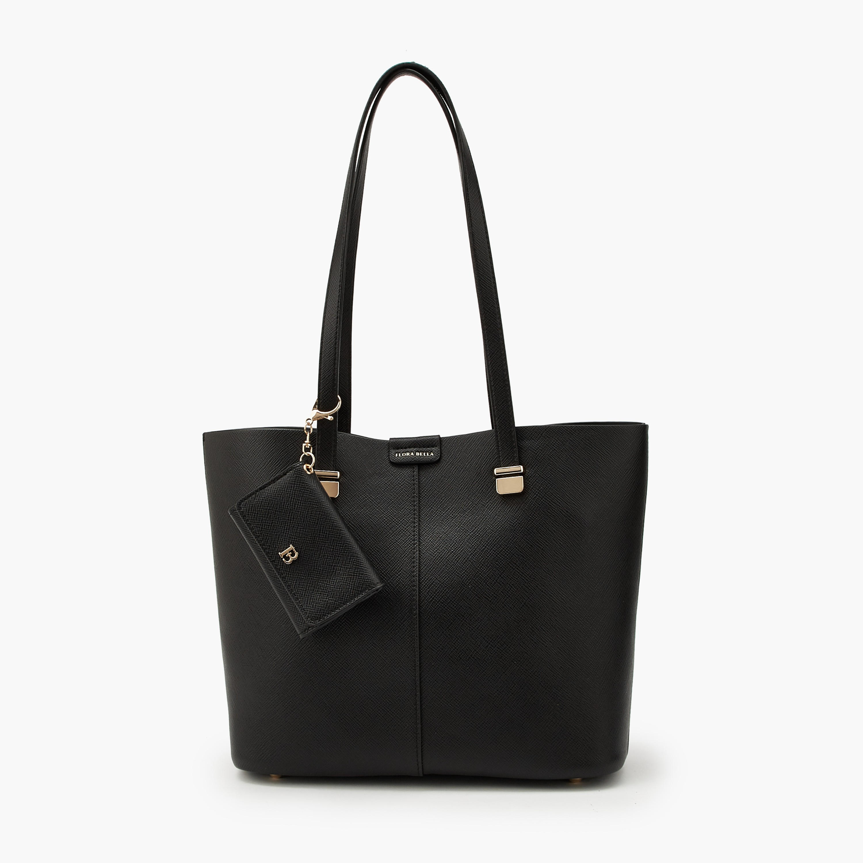 Flora Bella Textured Tote Bag with Pouch and Card Holder-women-bagsandwallets-handbags-image-4