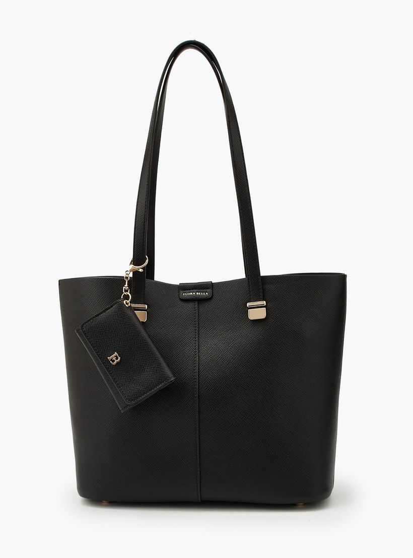 Flora Bella Textured Tote Bag with Pouch and Card Holder-women-bagsandwallets-handbags-image-4