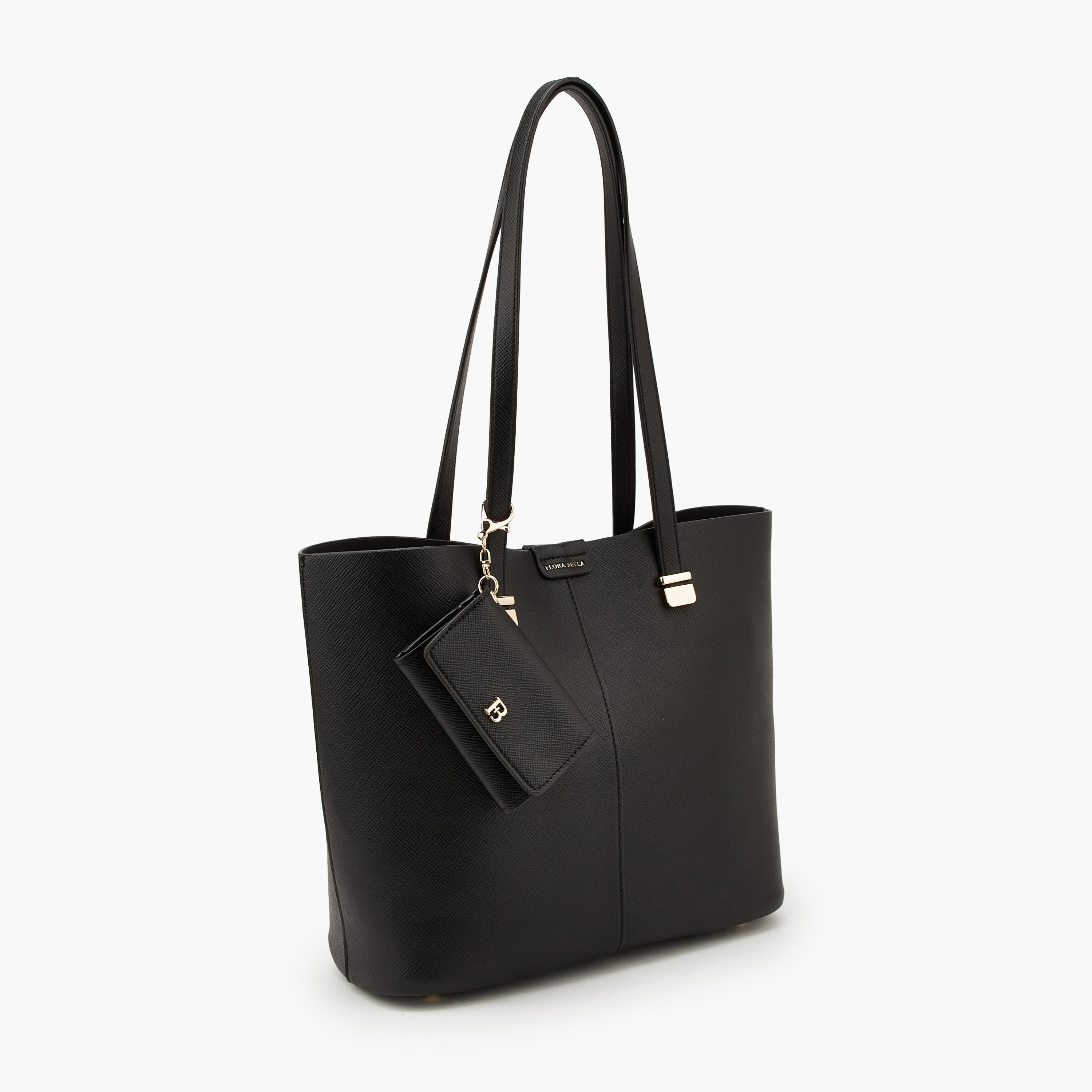 Flora Bella Textured Tote Bag with Pouch and Card Holder-women-bagsandwallets-handbags-image-5