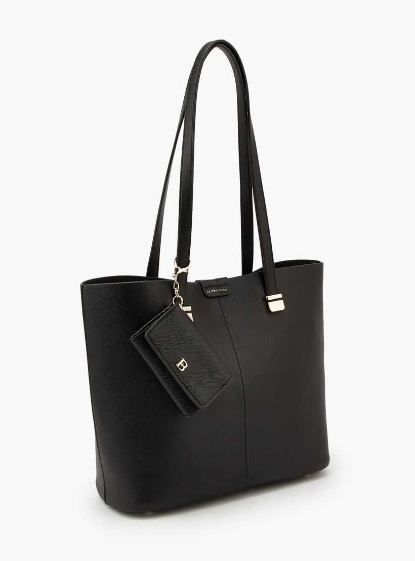 Flora Bella Textured Tote Bag with Pouch and Card Holder-women-bagsandwallets-handbags-image-5