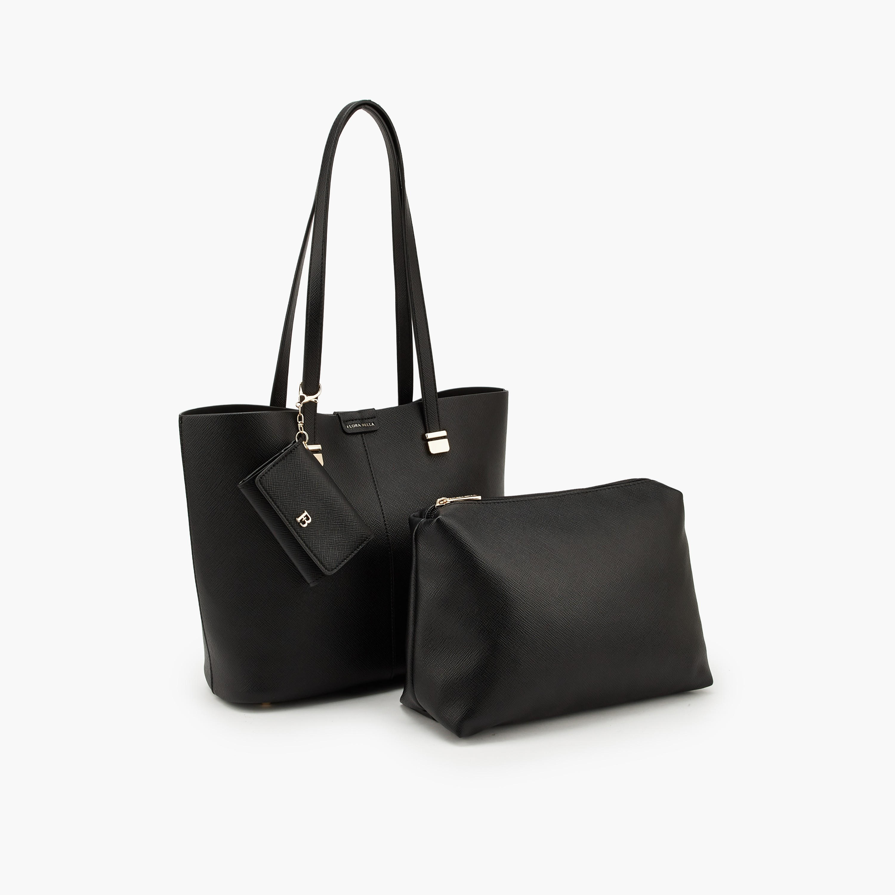 Flora Bella Textured Tote Bag with Pouch and Card Holder-women-bagsandwallets-handbags-image-6