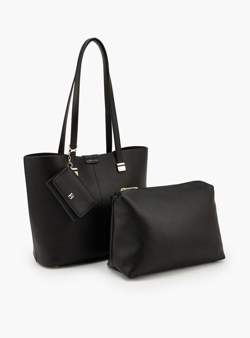 Flora Bella Textured Tote Bag with Pouch and Card Holder-women-bagsandwallets-handbags-image-6
