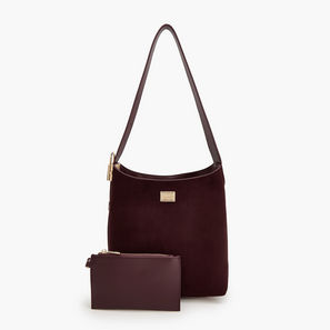 Flora Bella Monogram Print Shoulder Bag with Pouch-women-image-1