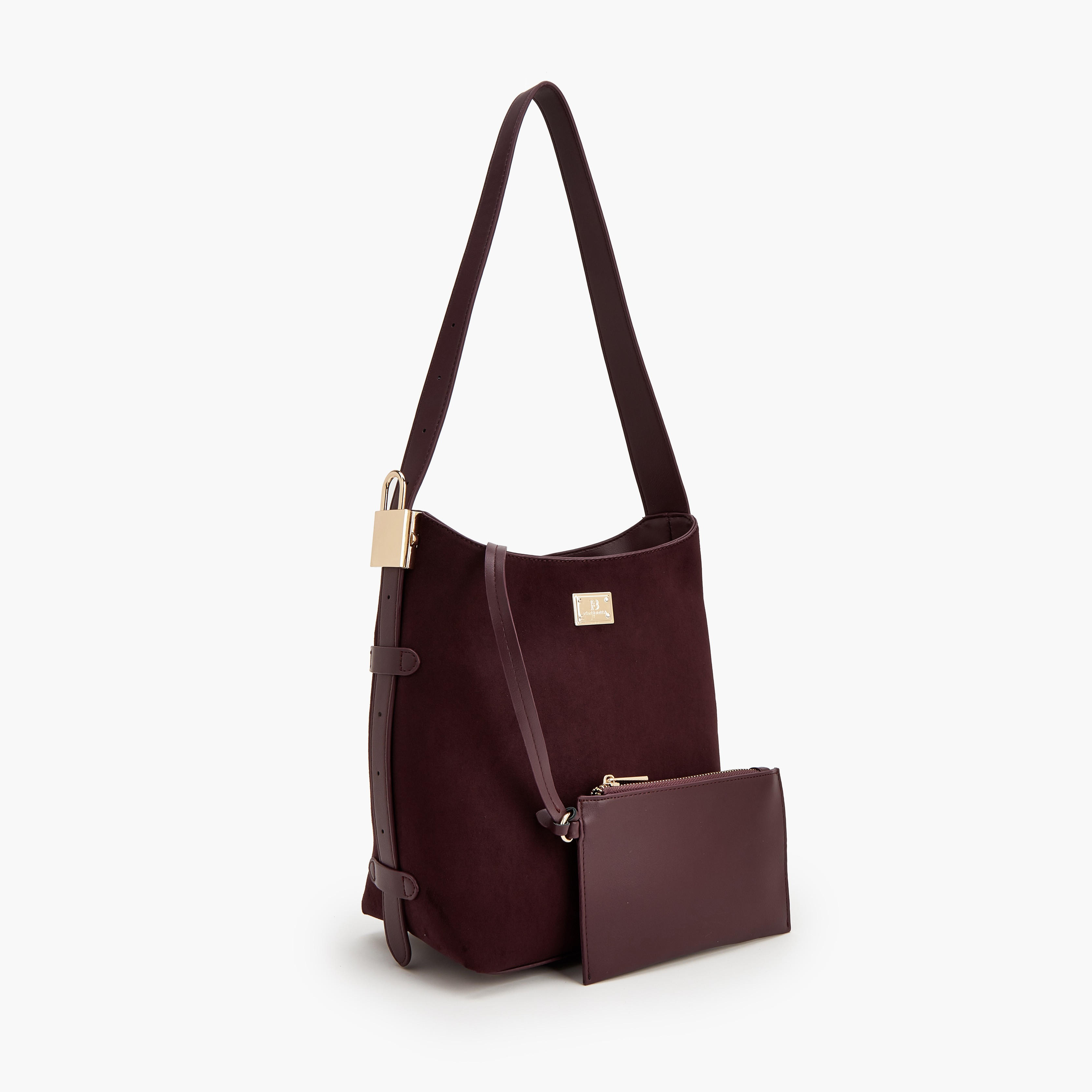 Flora Bella Monogram Print Shoulder Bag with Pouch-women-bagsandwallets-handbags-image-2