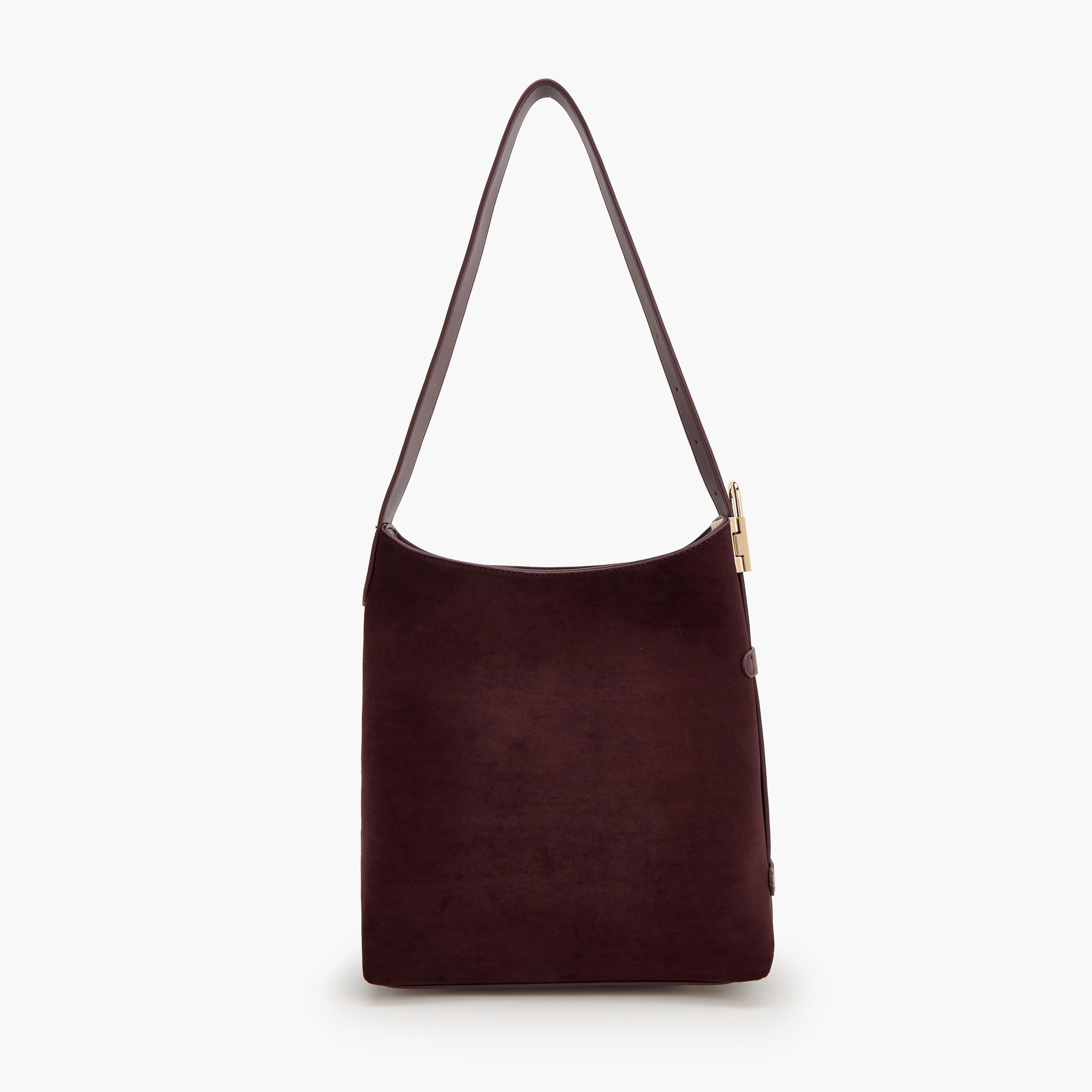 Flora Bella Monogram Print Shoulder Bag with Pouch-women-bagsandwallets-handbags-image-4