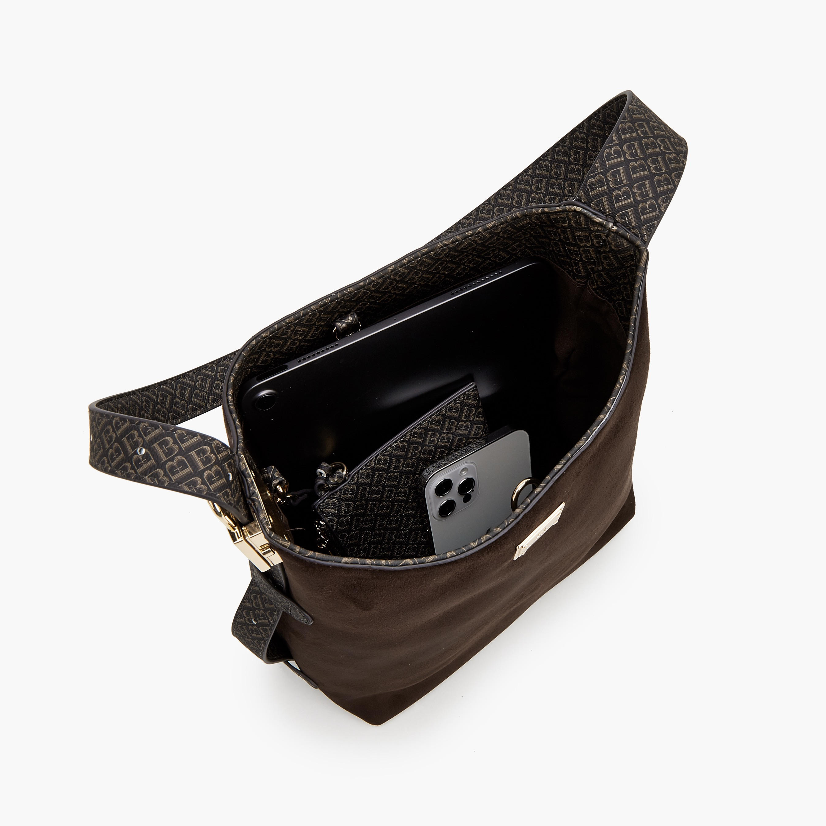 Flora Bella Monogram Print Shoulder Bag with Pouch-women-bagsandwallets-handbags-image-7