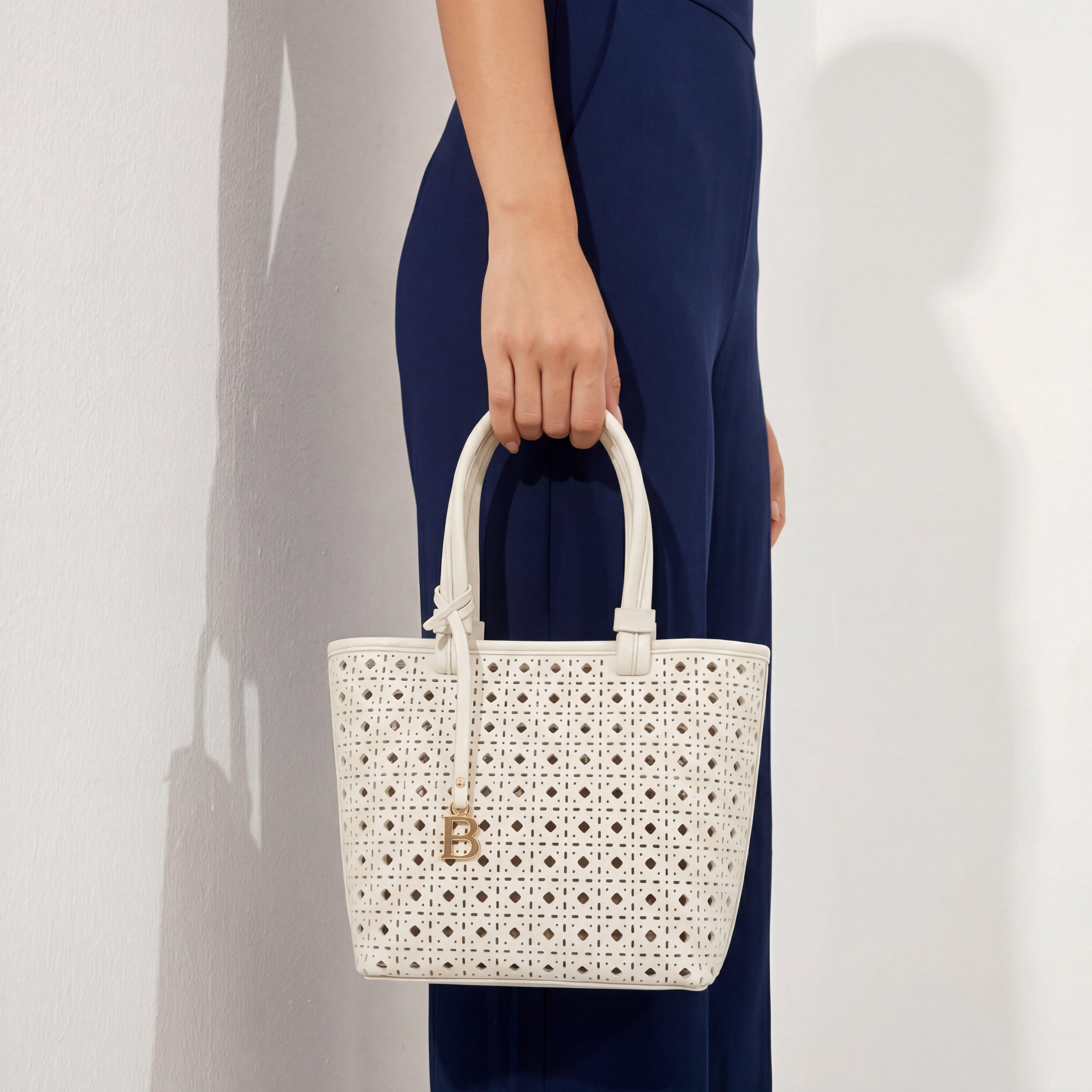 Flora Bella Laser Cut Tote Bag with Crossbody Bag-women-bagsandwallets-handbags-image-2
