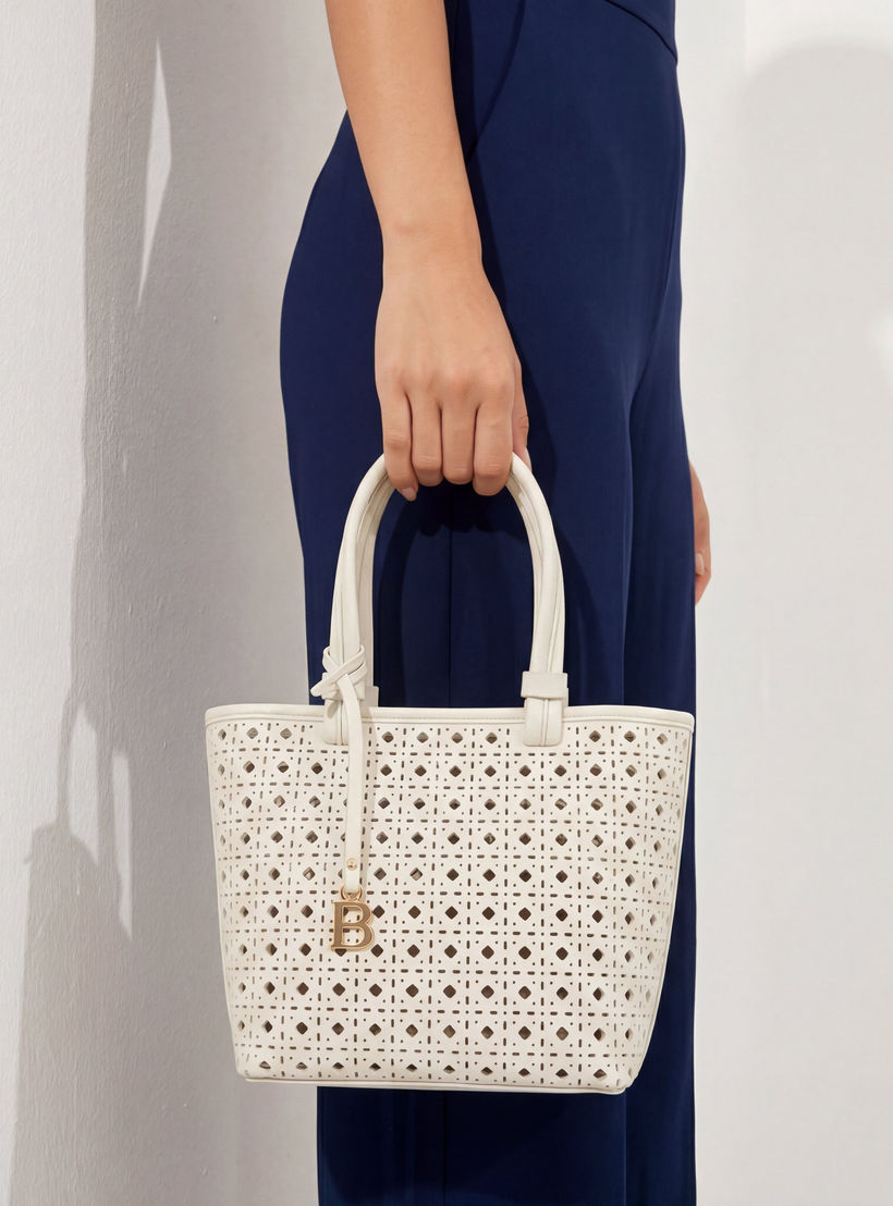 Flora Bella Laser Cut Tote Bag with Crossbody Bag-women-bagsandwallets-handbags-image-2