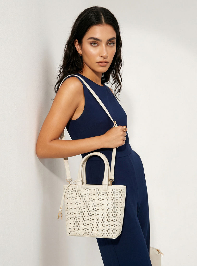 Flora Bella Laser Cut Tote Bag with Crossbody Bag-women-bagsandwallets-handbags-image-3