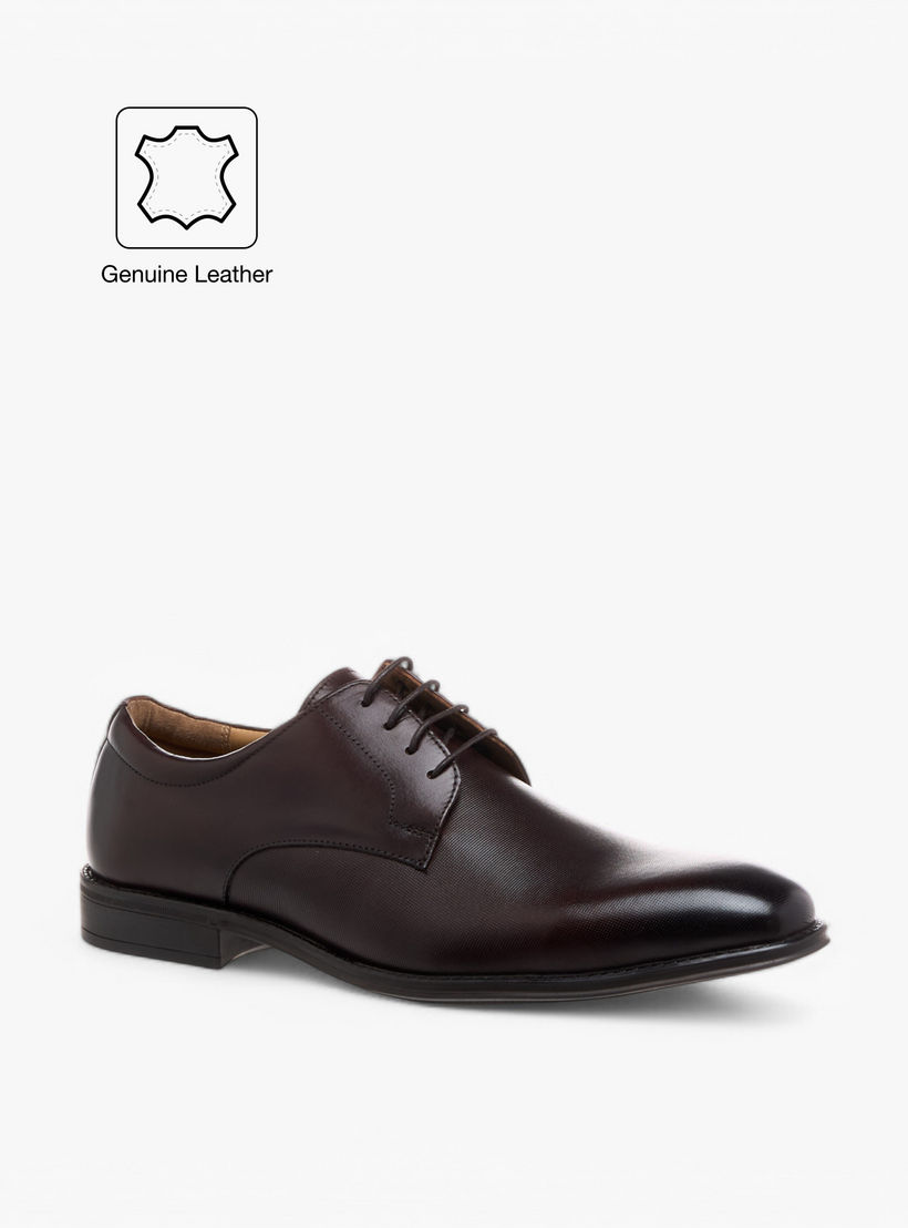حذاء ديربي جلد بارز الملمس برباط للرجال من دوتشيني-men-shoes-formalshoes-image-2
