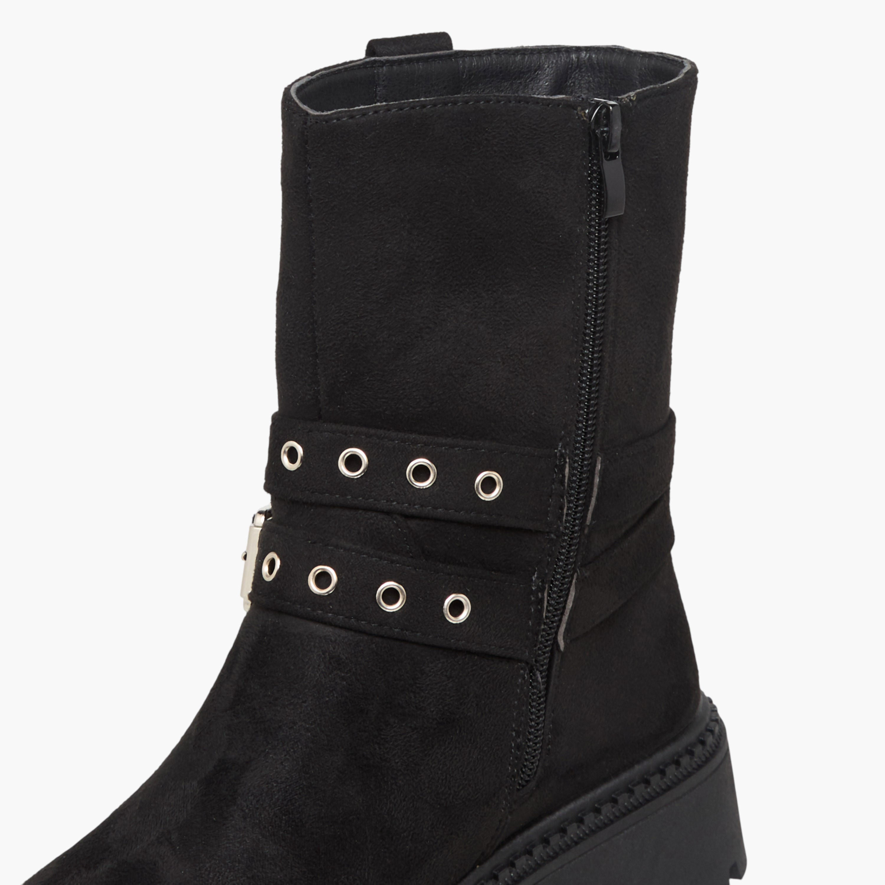 Flora Bella Women Buckle Detail Ankle Boots-women-shoes-boots-image-4