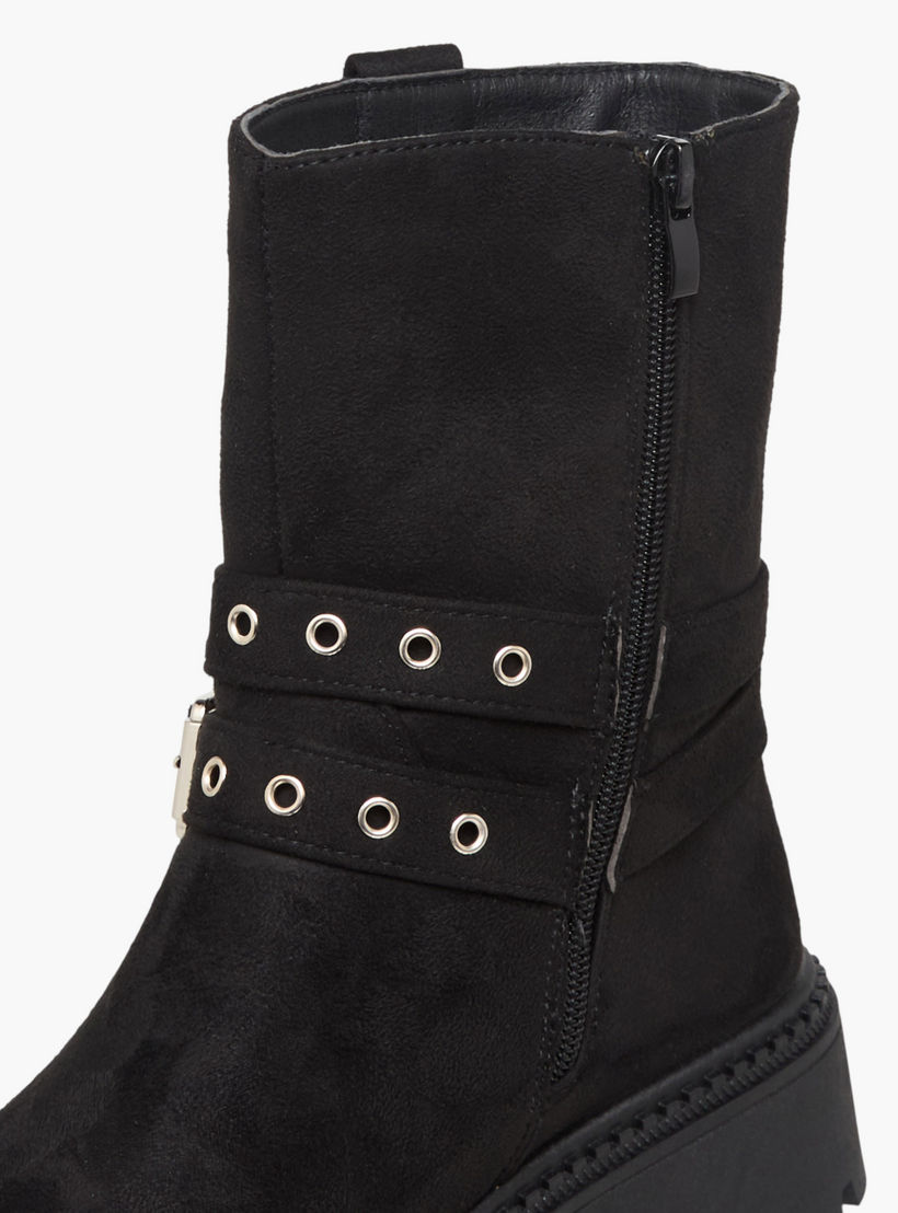 Flora Bella Women Buckle Detail Ankle Boots-women-shoes-boots-image-4