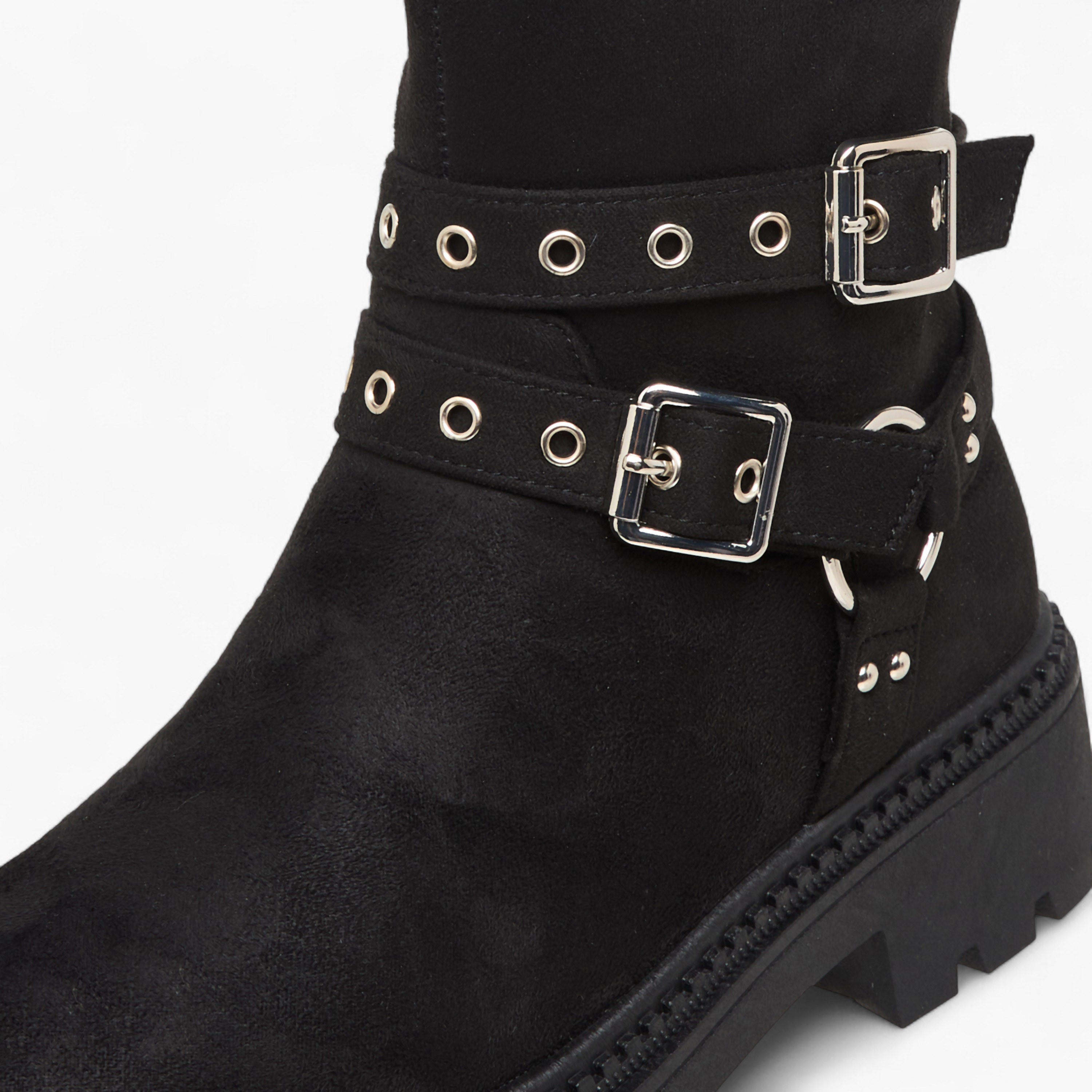 Flora Bella Women Buckle Detail Ankle Boots-women-shoes-boots-image-5