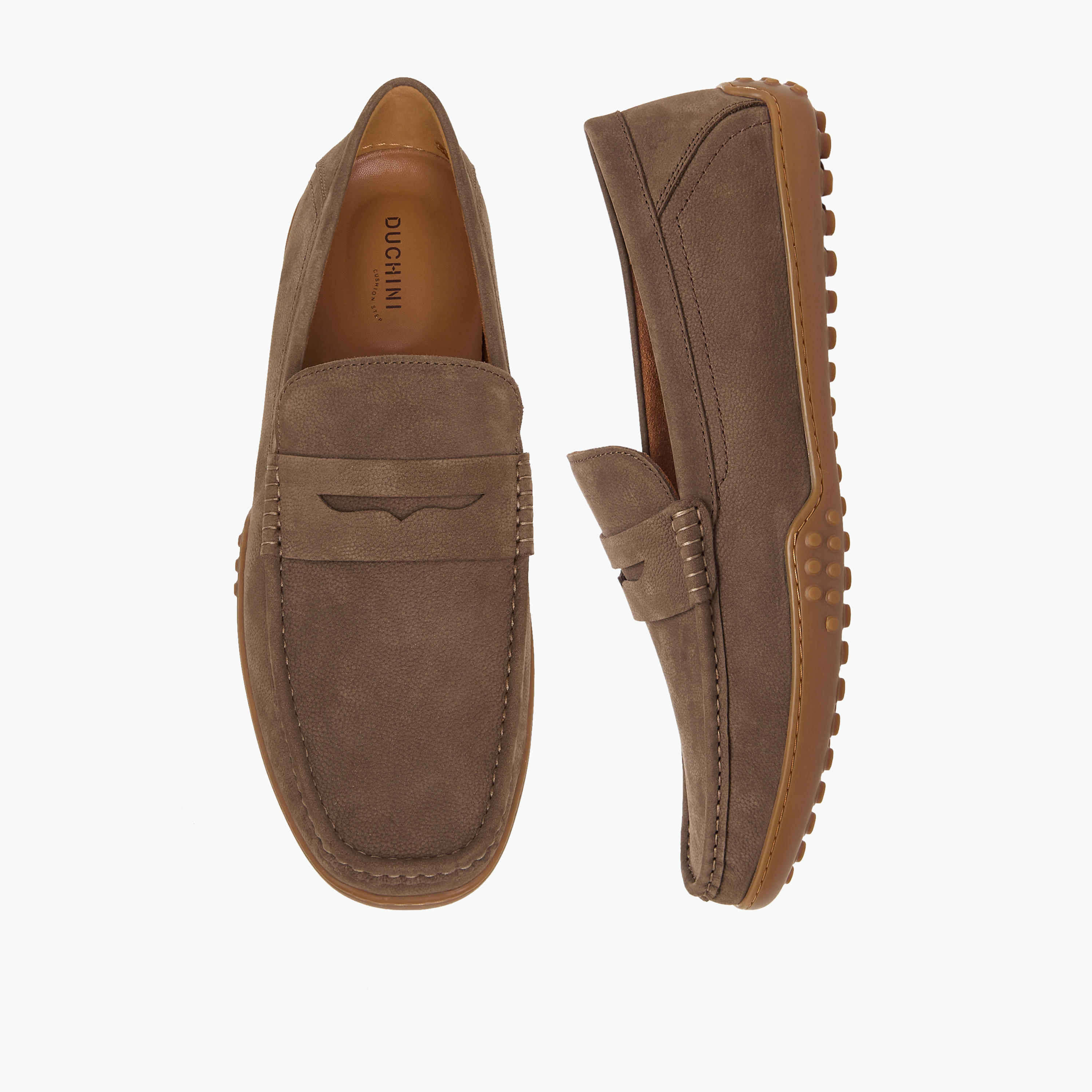 Duchini Men Genuine Leather Slip-On Loafers-men-shoes-loafersandmoccasins-image-1