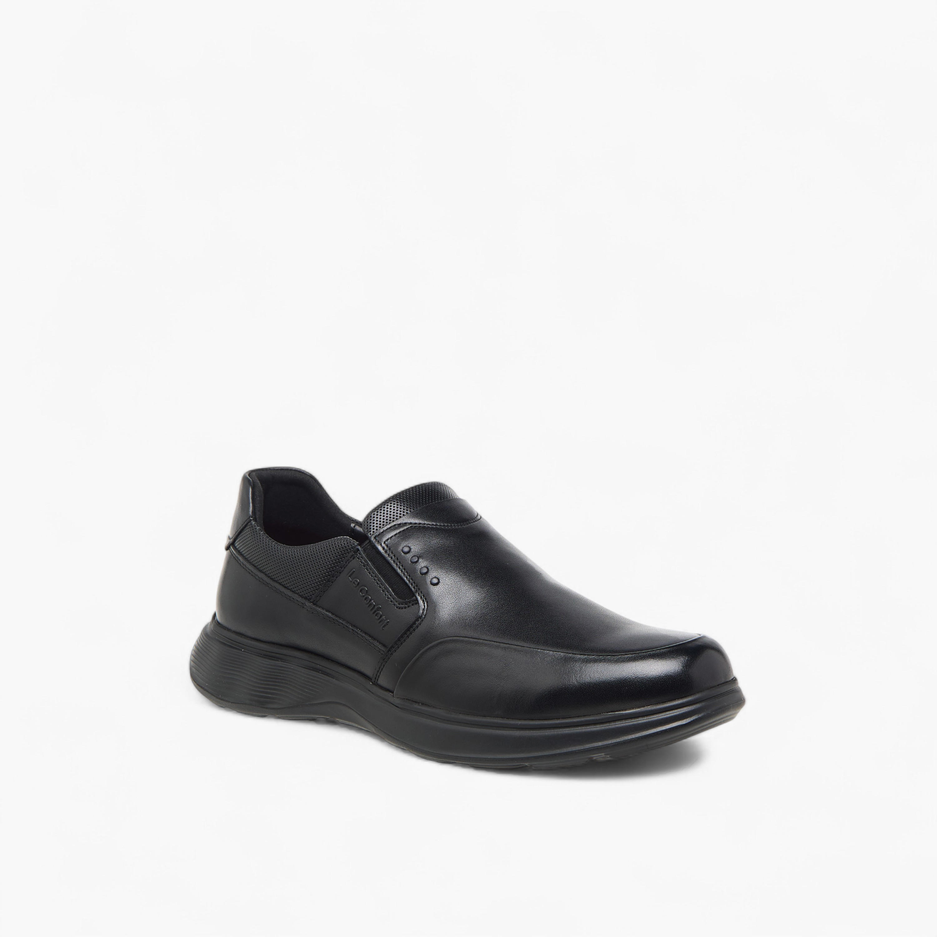 حذاء خفيف جلد سهل الارتداء بنقوش الشعار من لو كونفورت -men-shoes-formalshoes-image-3
