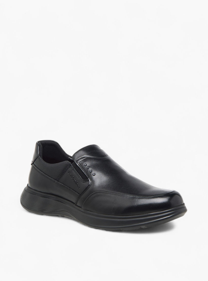 حذاء خفيف جلد سهل الارتداء بنقوش الشعار من لو كونفورت -men-shoes-formalshoes-image-3