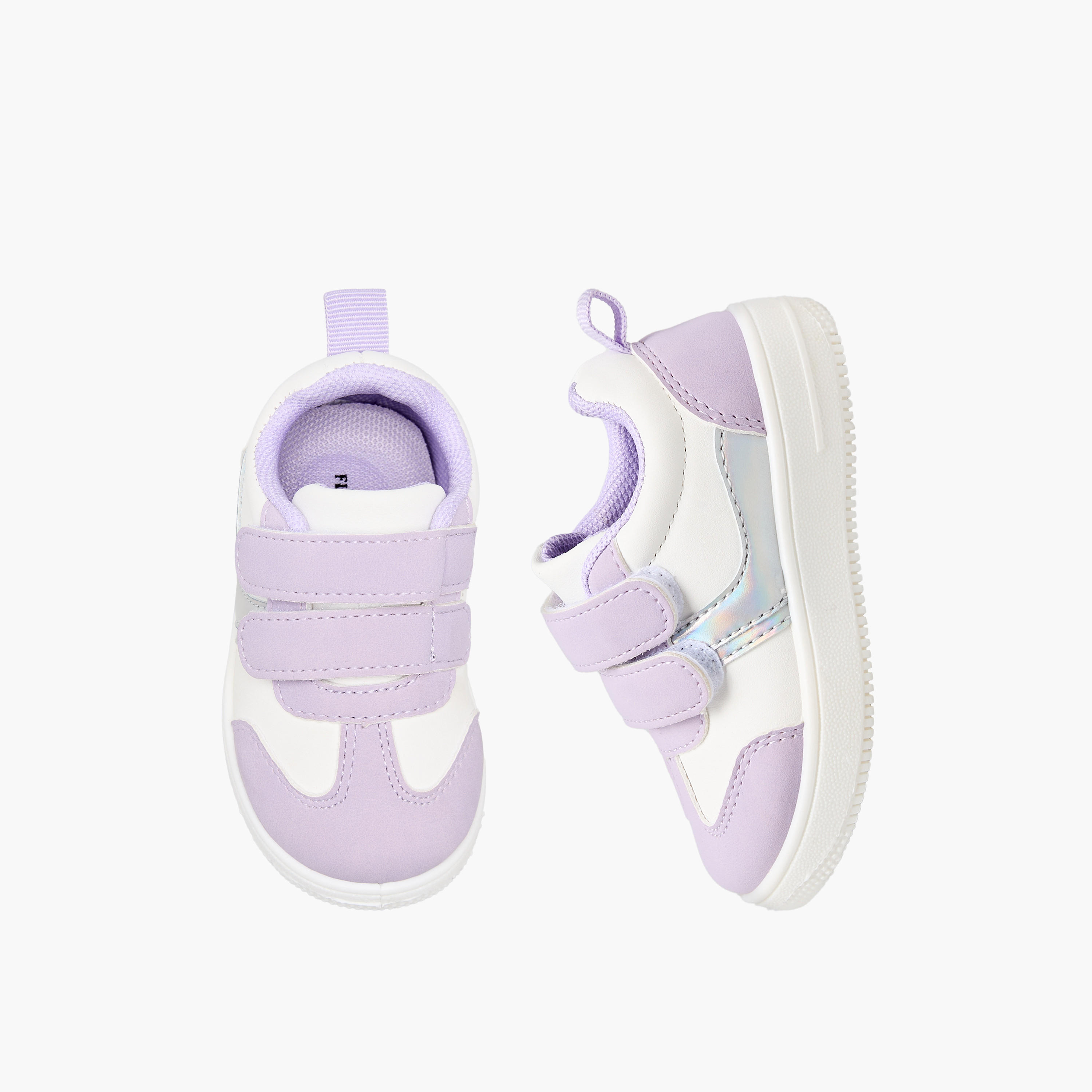 Flora Bella Girls Hook & Loop Ankle Sneakers-girls-shoes-sneakers-image-1