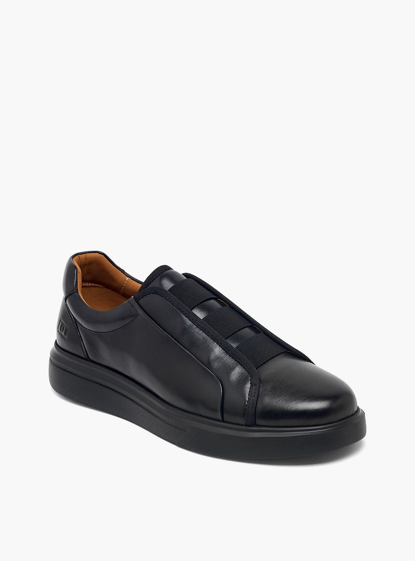 Duchini Men Leather Slip-On Ankle Sneakers-men-shoes-sneakers-image-2