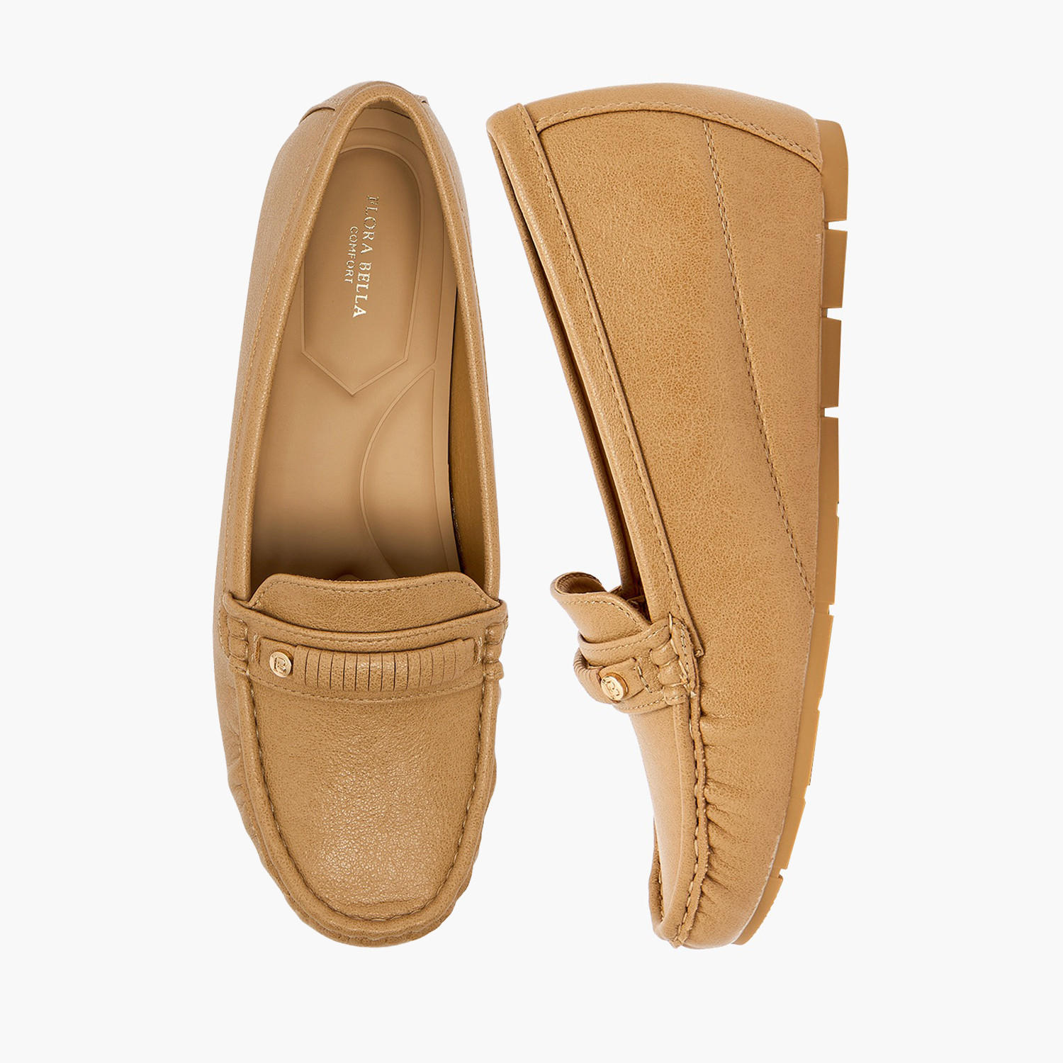 Flora Bella by Shoexpress Women Metallic Accent Loafers-women-shoes-heels-image-1