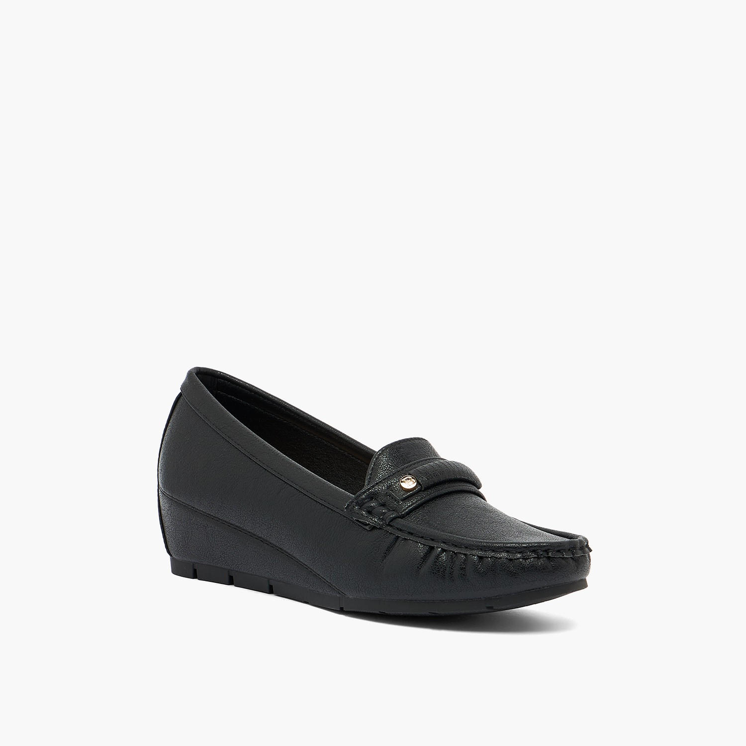 Flora Bella by Shoexpress Women Metallic Accent Loafers-women-shoes-heels-image-2