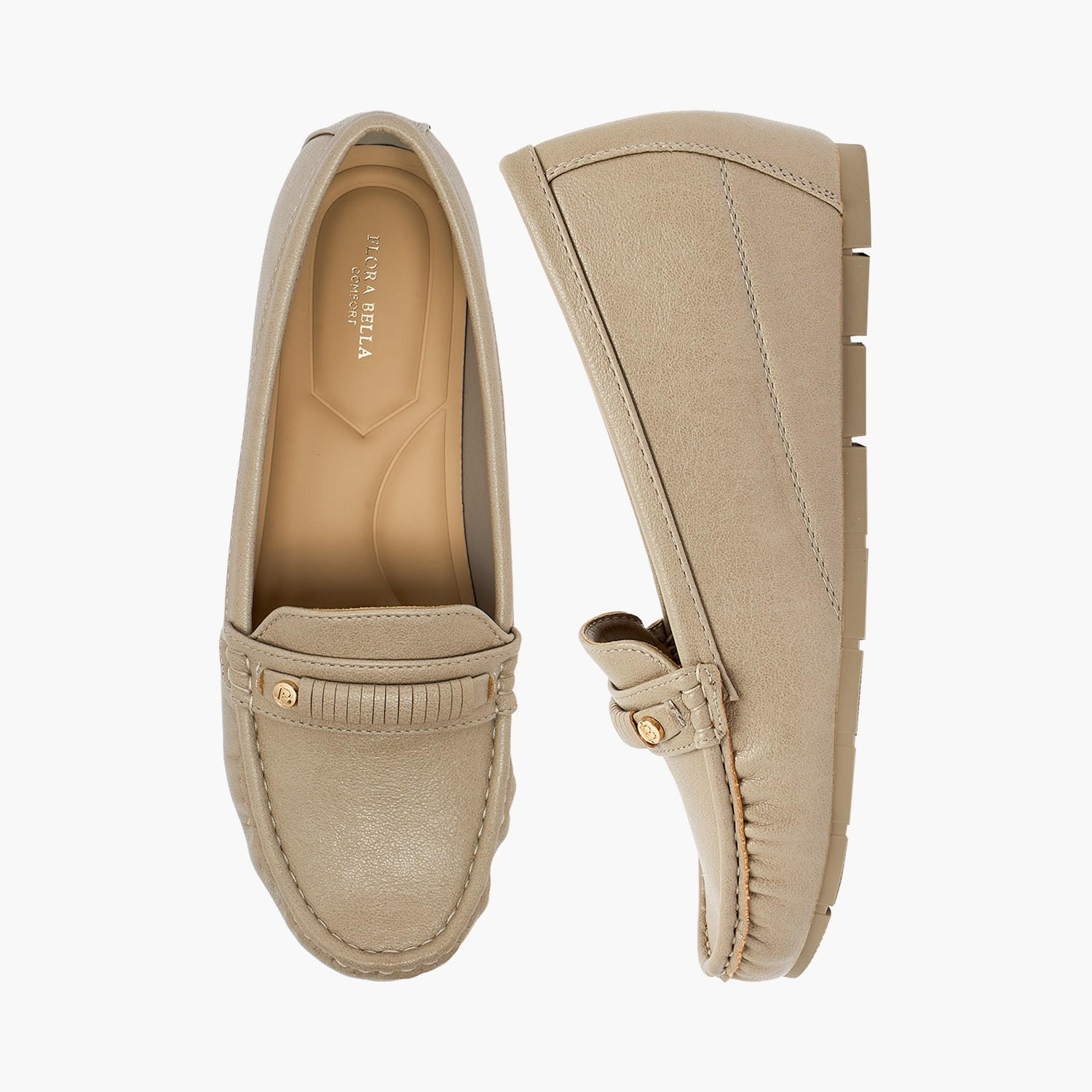 Flora Bella by Shoexpress Women Metallic Accent Loafers-women-shoes-heels-image-1