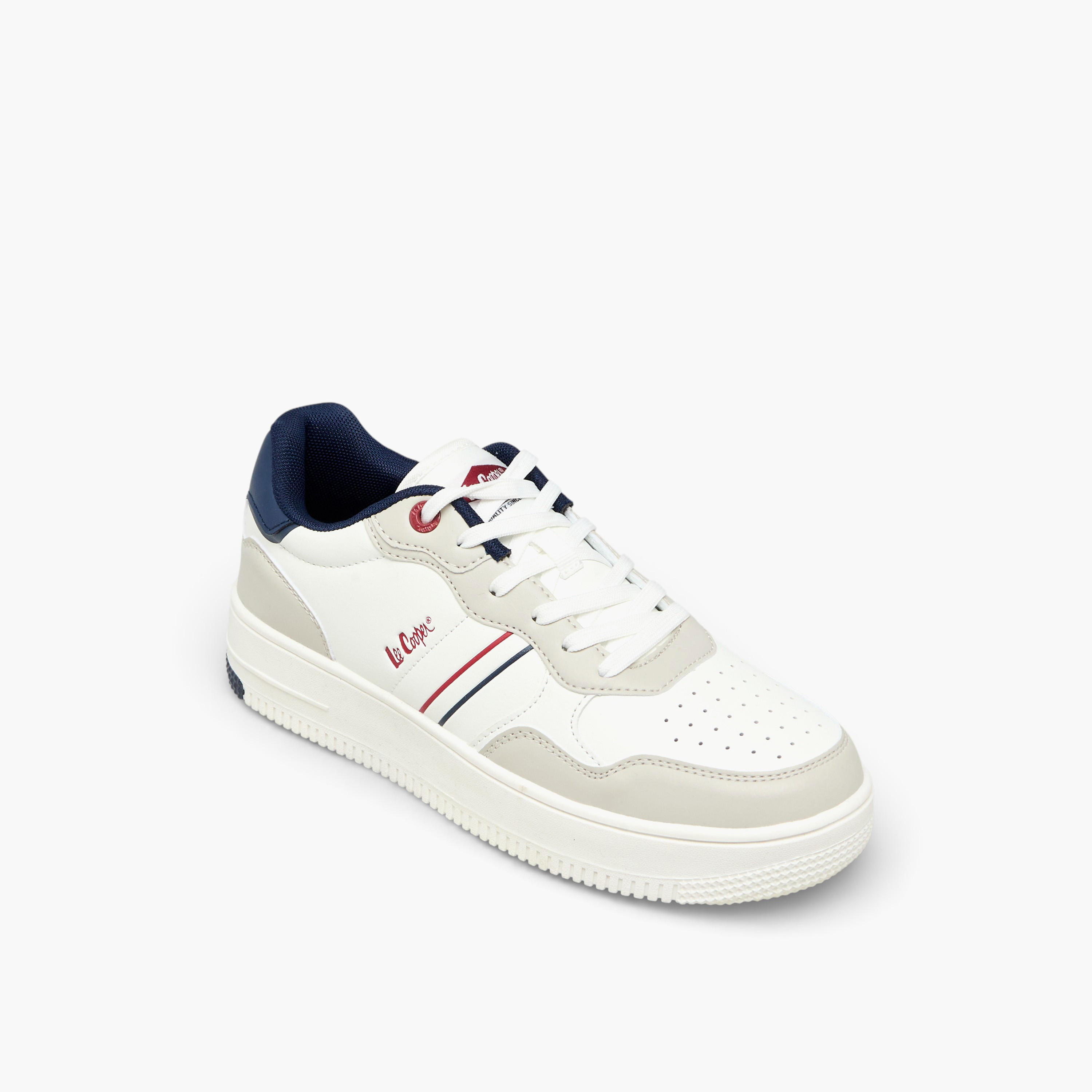 Lee Cooper Women Panelled Lace-Up Ankle Sneakers-women-shoes-sneakers-image-2