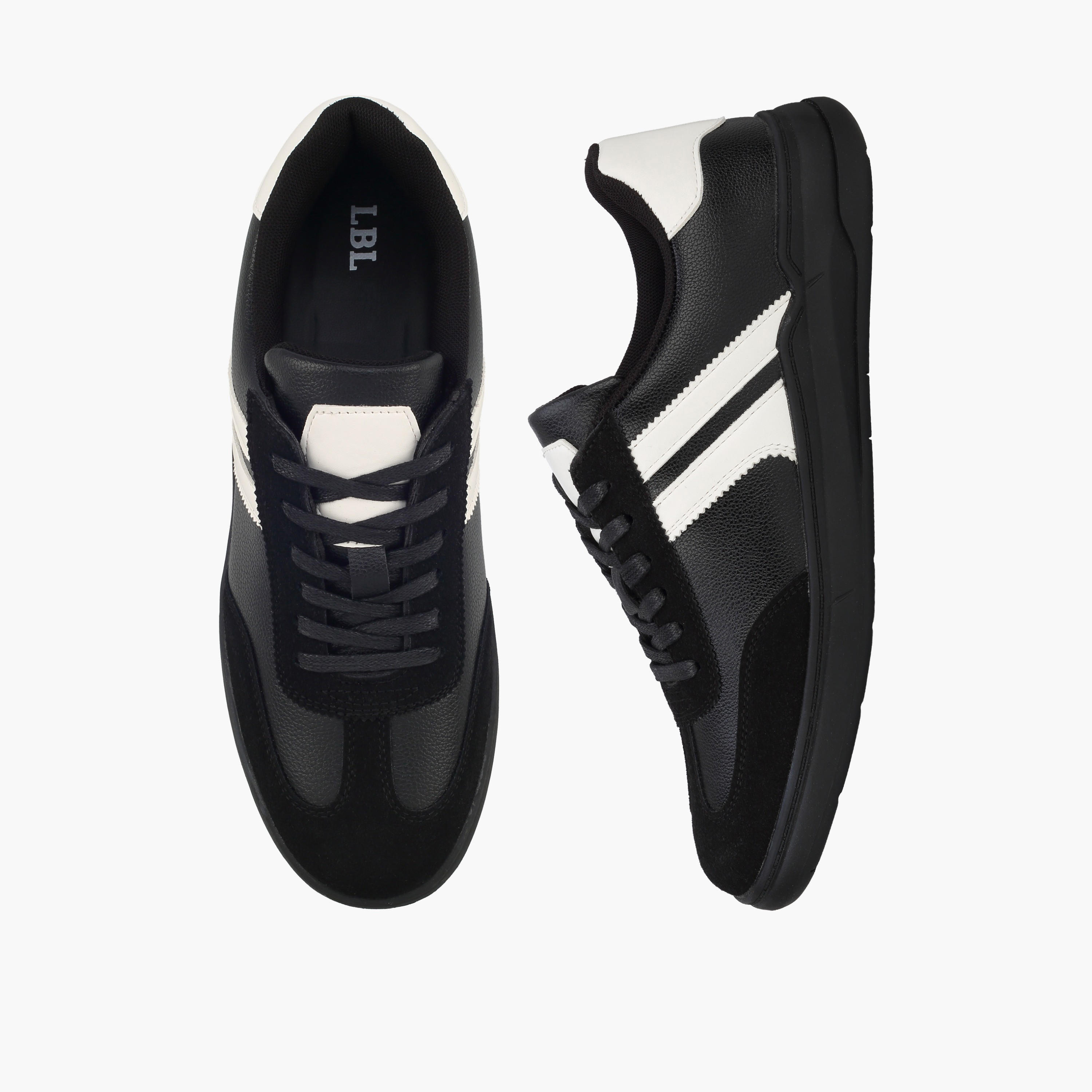 حذاء سنيكرز برباط وخطوط للرجال من إل بي إل بواسطة شو إكسبريس-men-shoes-sneakers-image-1