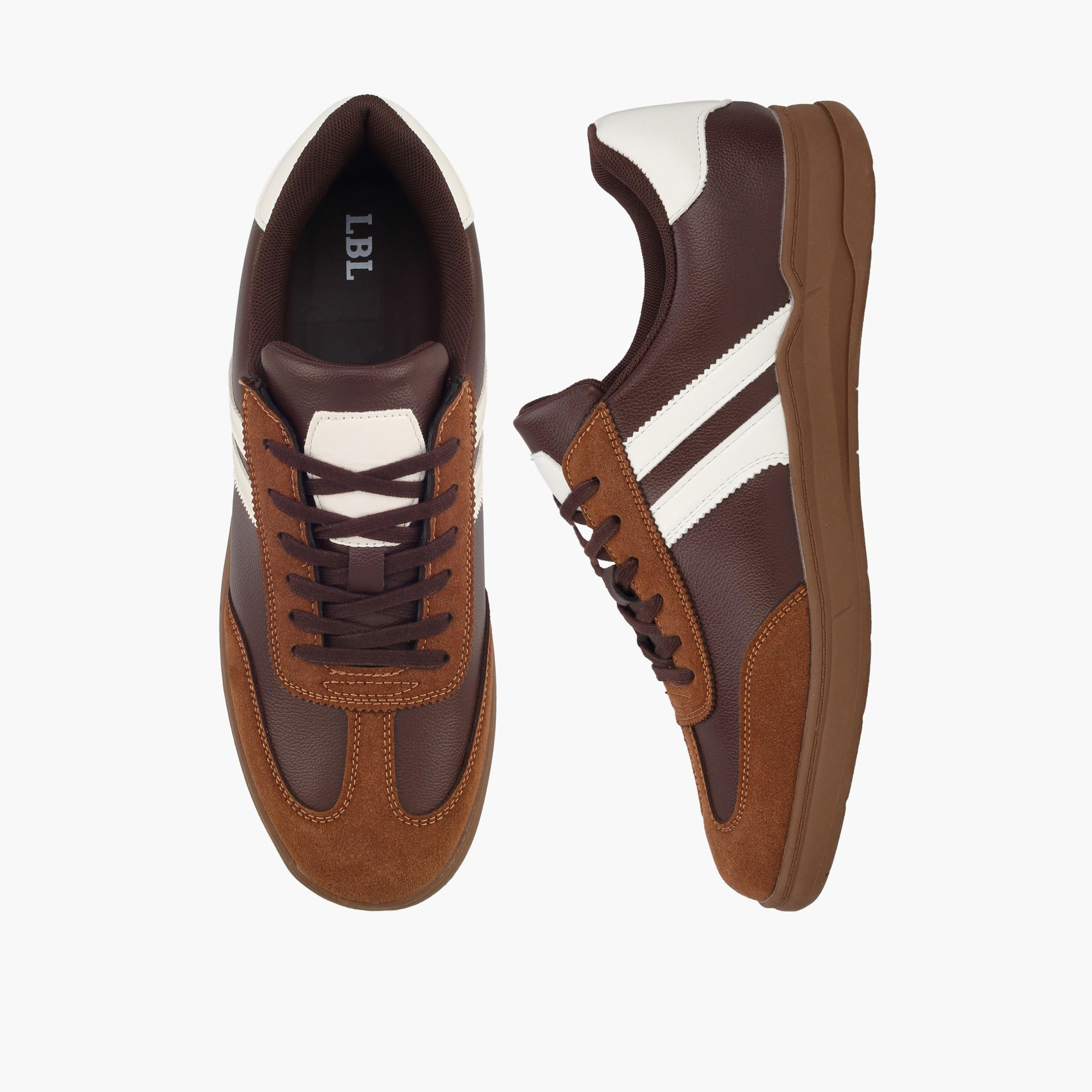 حذاء سنيكرز برباط وخطوط للرجال من إل بي إل بواسطة شو إكسبريس-men-shoes-sneakers-image-1