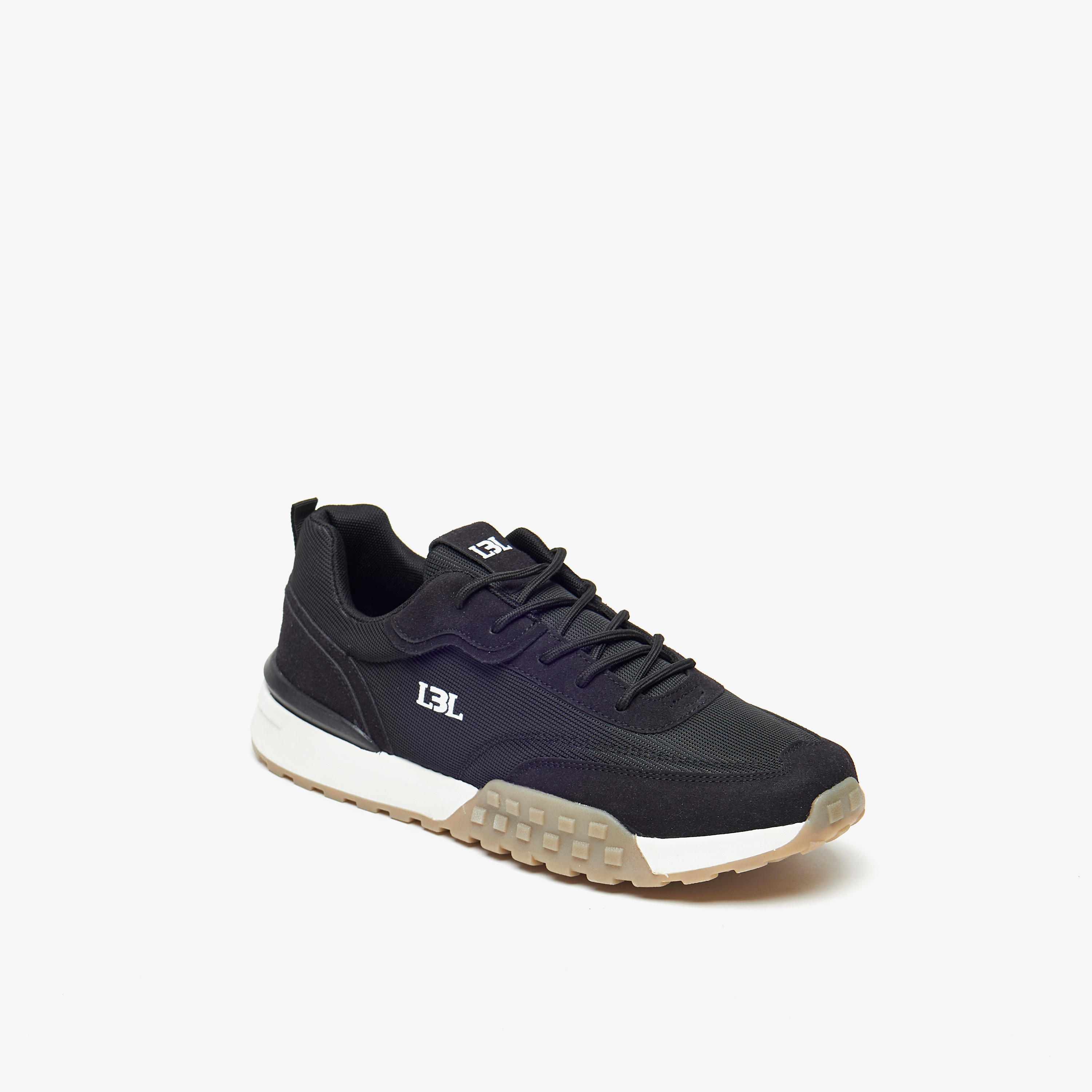 حذاء سنيكرز بارز الملمس برباط للرجال من إل بي إل من شوإكسبريس-men-shoes-sneakers-image-1