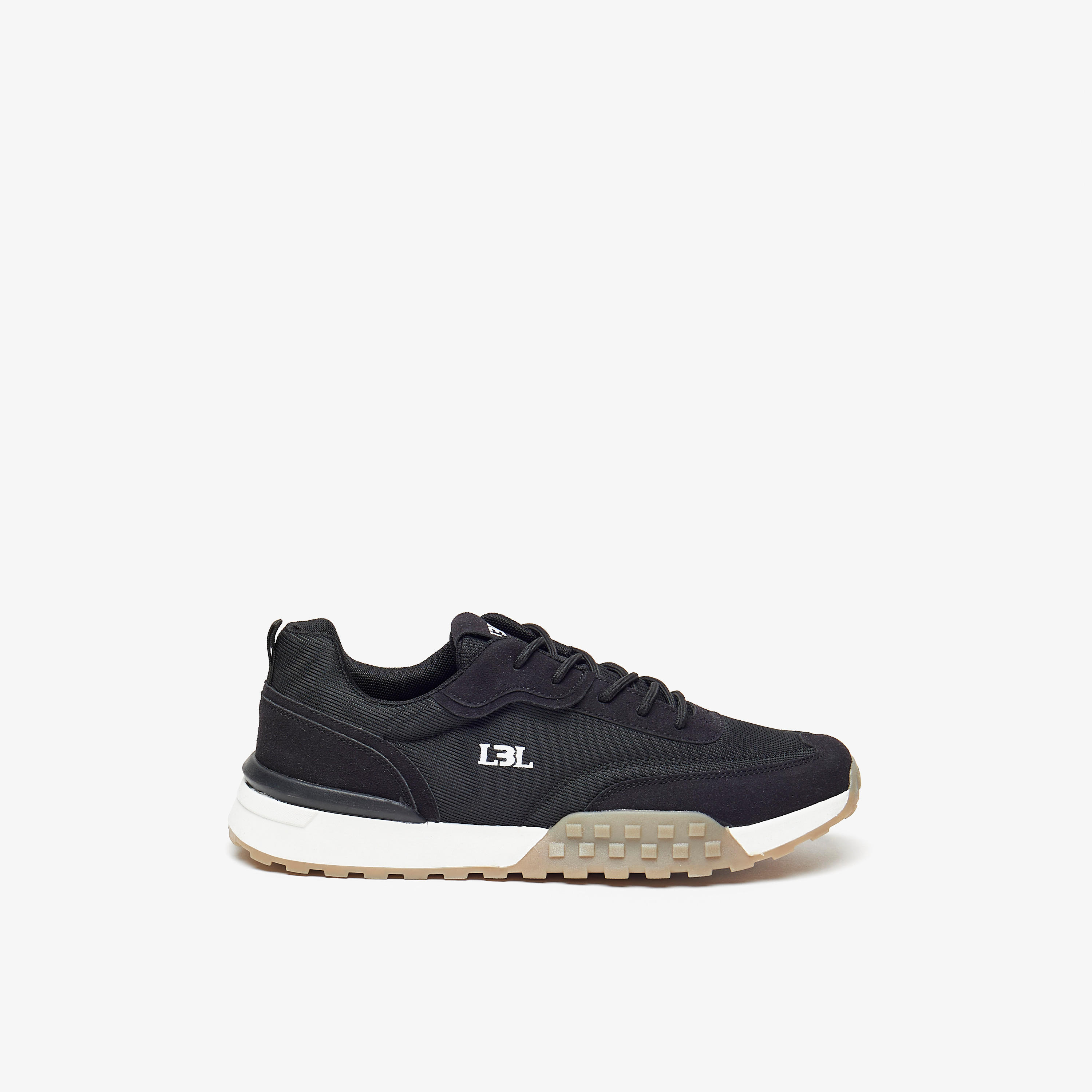 حذاء سنيكرز بارز الملمس برباط للرجال من إل بي إل من شوإكسبريس-men-shoes-sneakers-image-3
