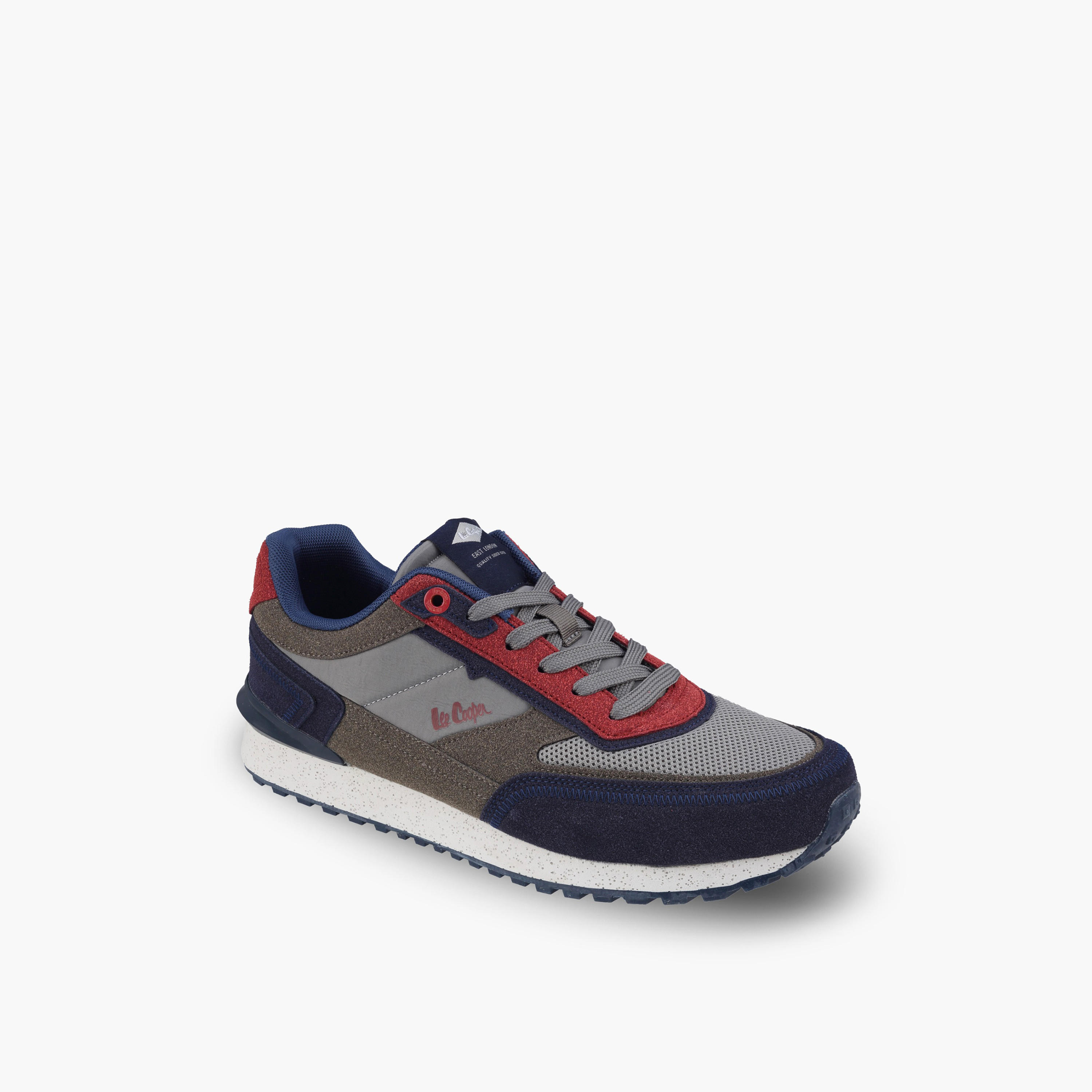 Lee Cooper Men Colourblock Lace-Up Ankle Sneakers-men-shoes-sneakers-image-2