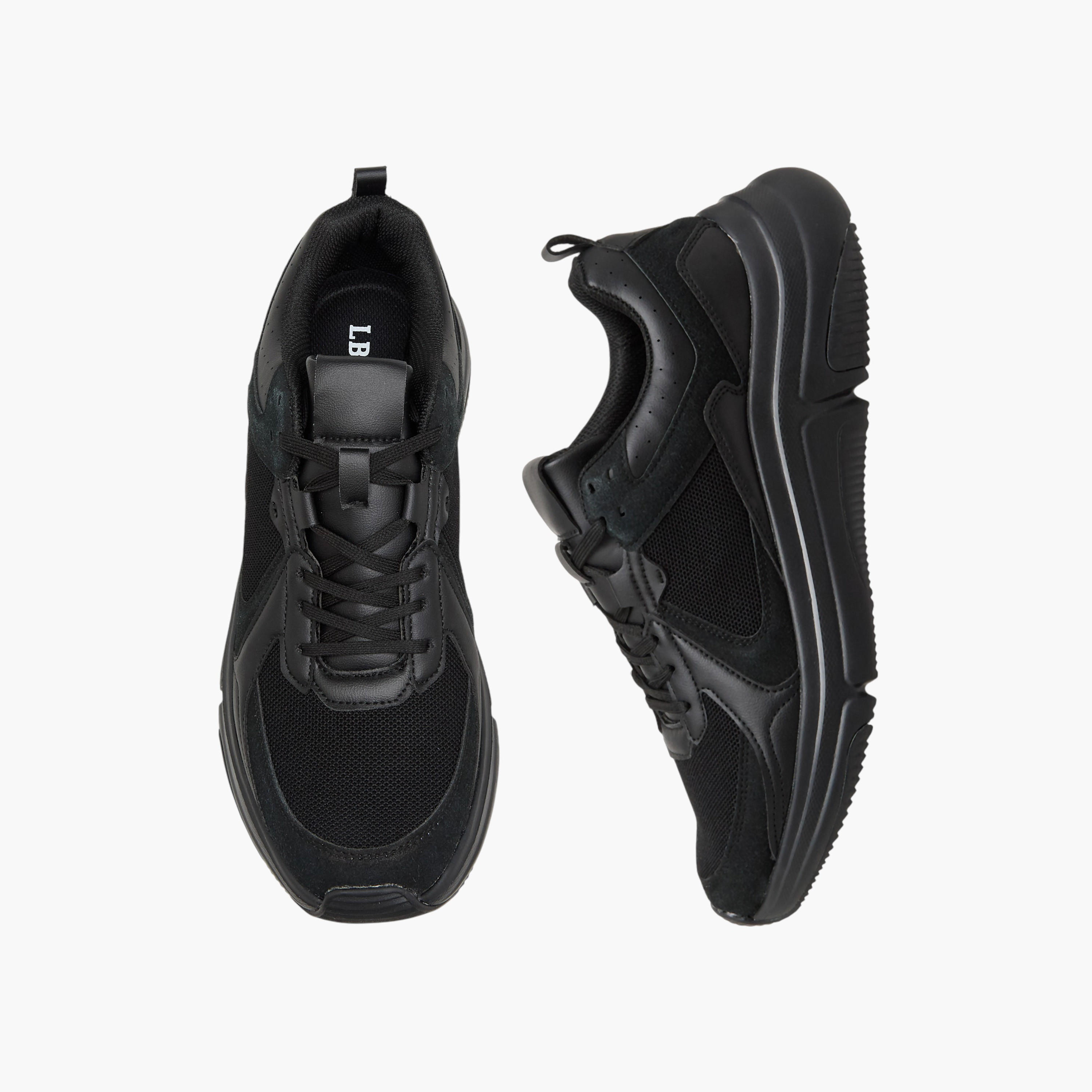 LBL by Shoexpress Men Panelled Lace-Up Sneakers-men-shoes-sneakers-image-1