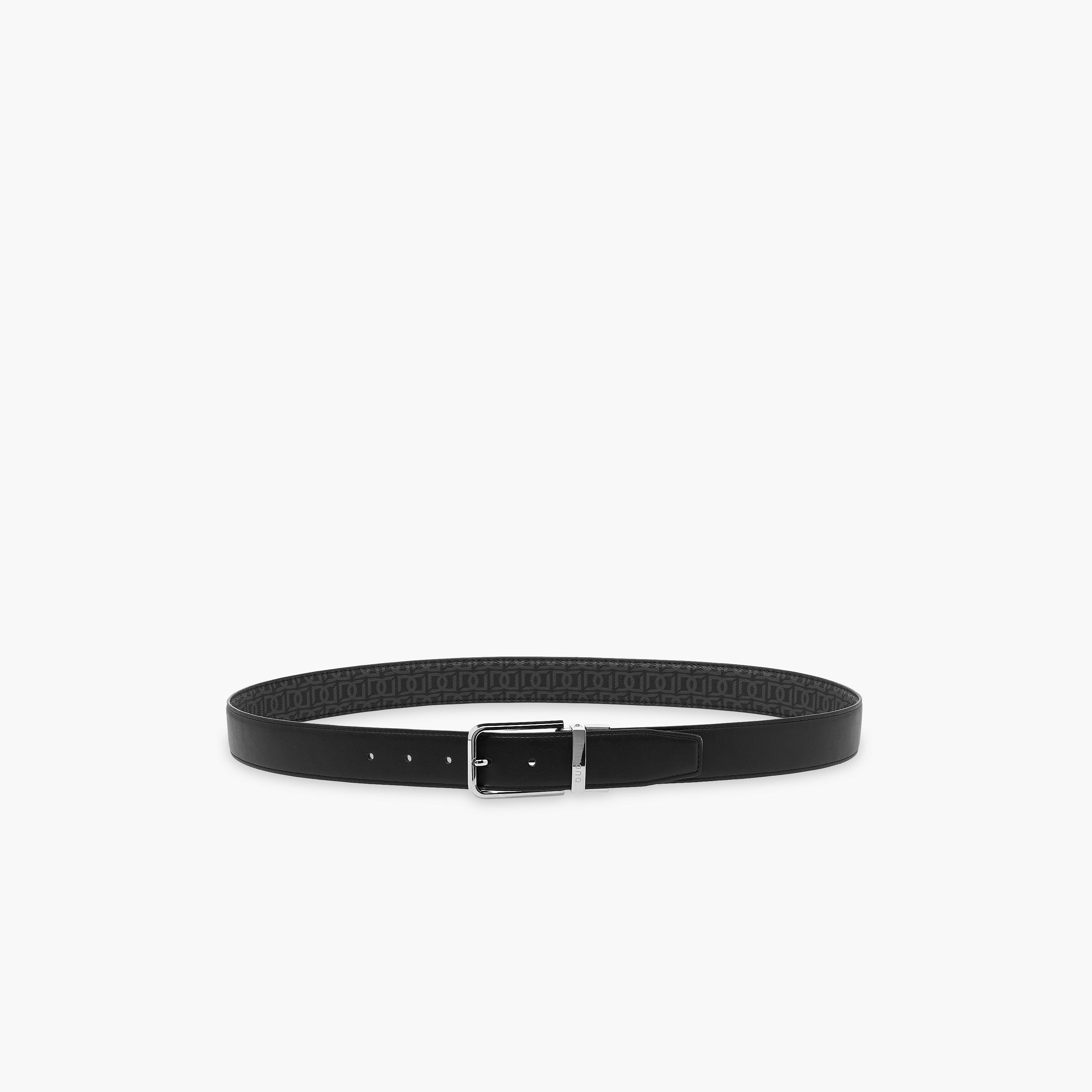 Duchini Men's Monogram Print Belt with Pin Buckle Closure-men-beltsandwallets-belts-image-4