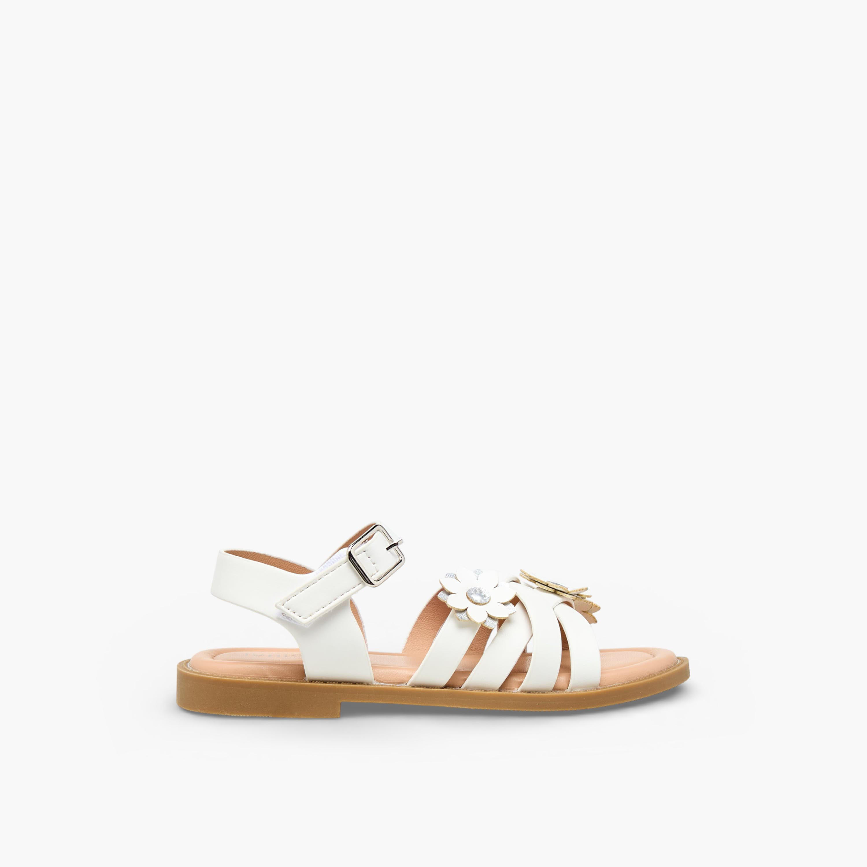 Juniors Girls Hook & Loop Flat Sandals-girls-shoes-sandals-image-2