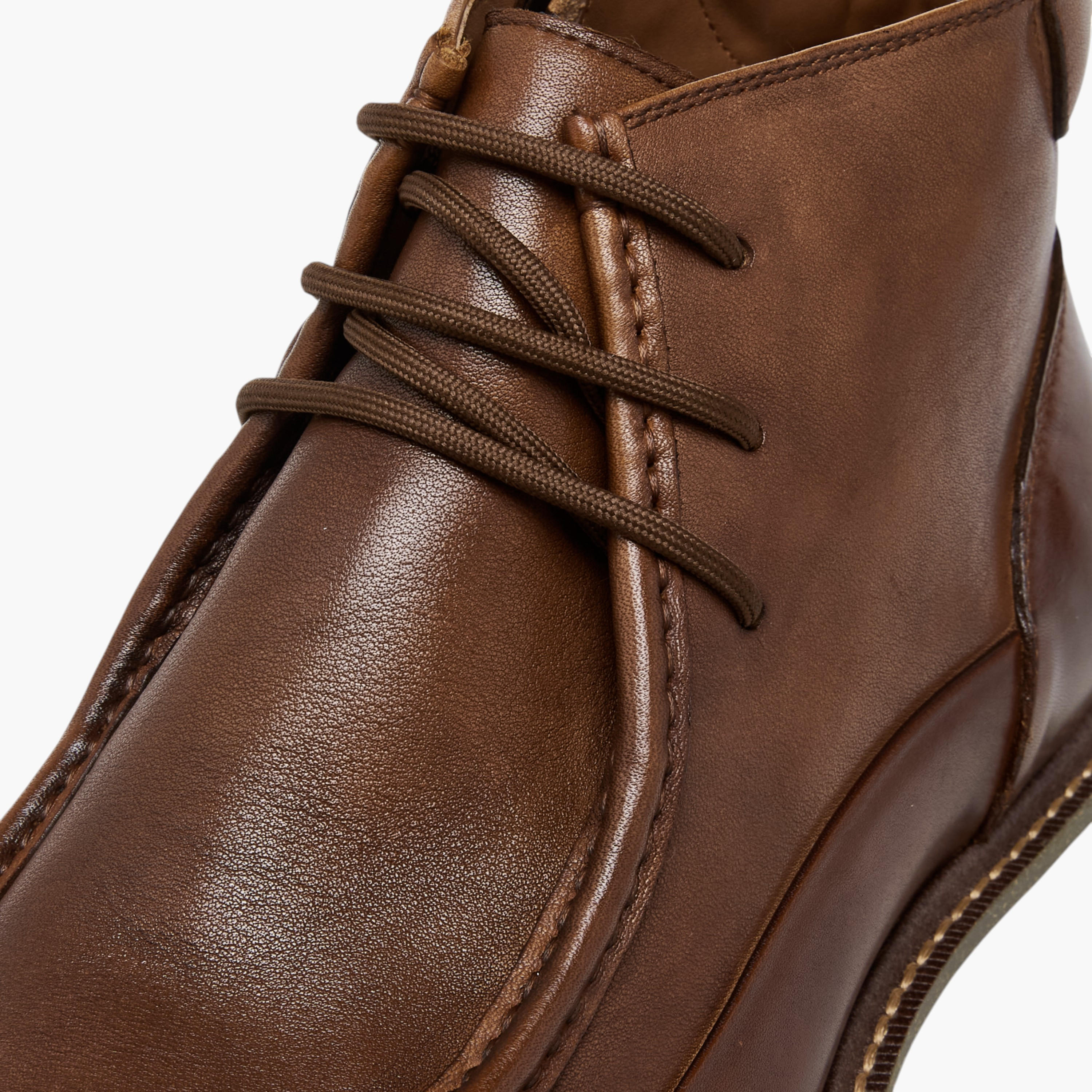 Duchini Men Lace-Up Leather Chukka Boots-men-shoes-boots-image-4